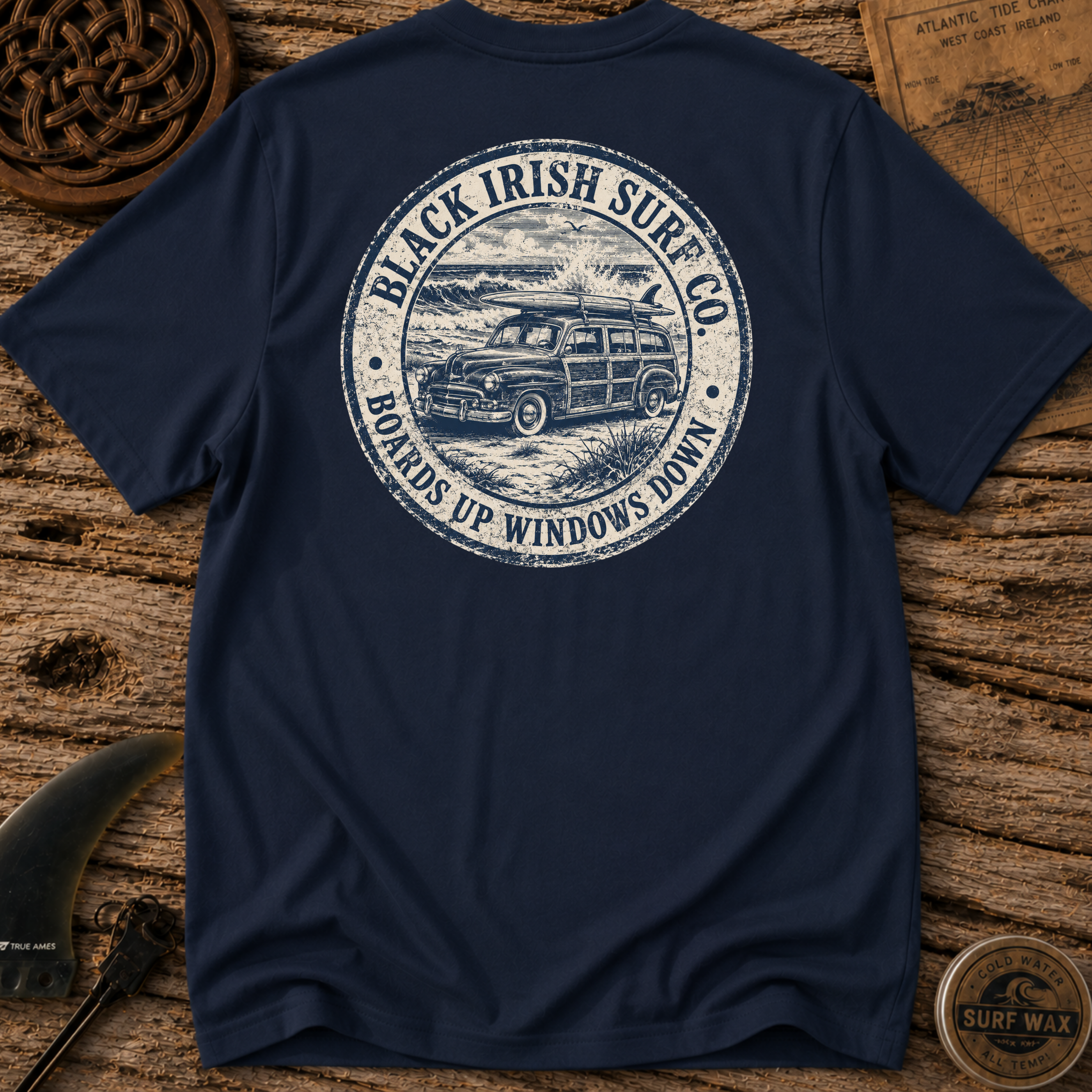 Boards Up Windows Down Surfing T-shirt