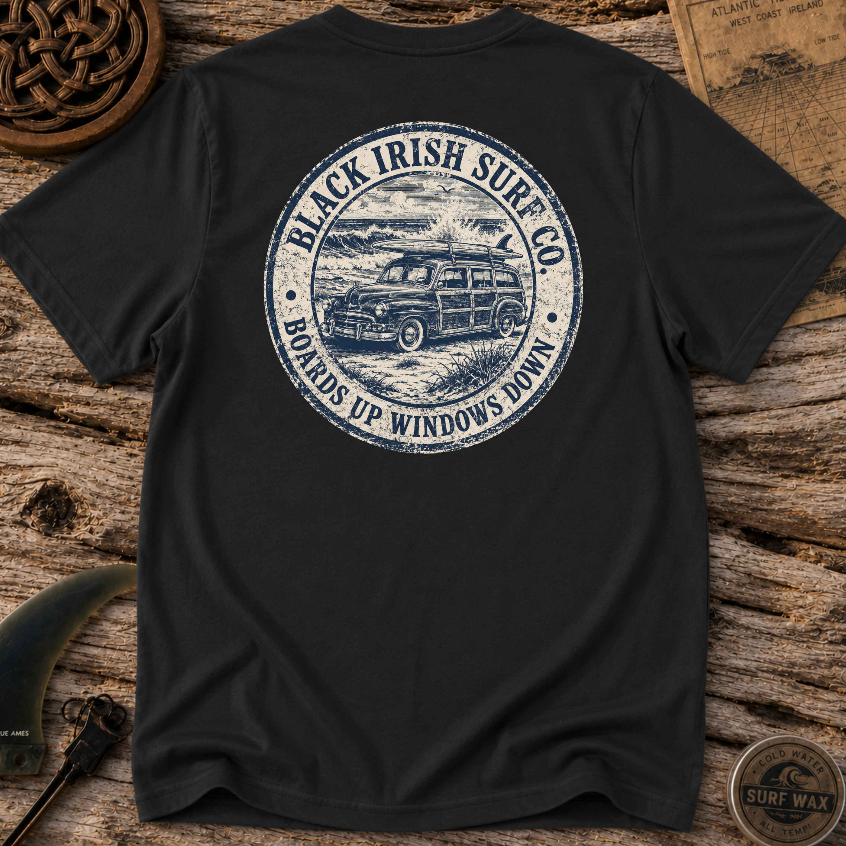 Boards Up Windows Down Surfing T-shirt