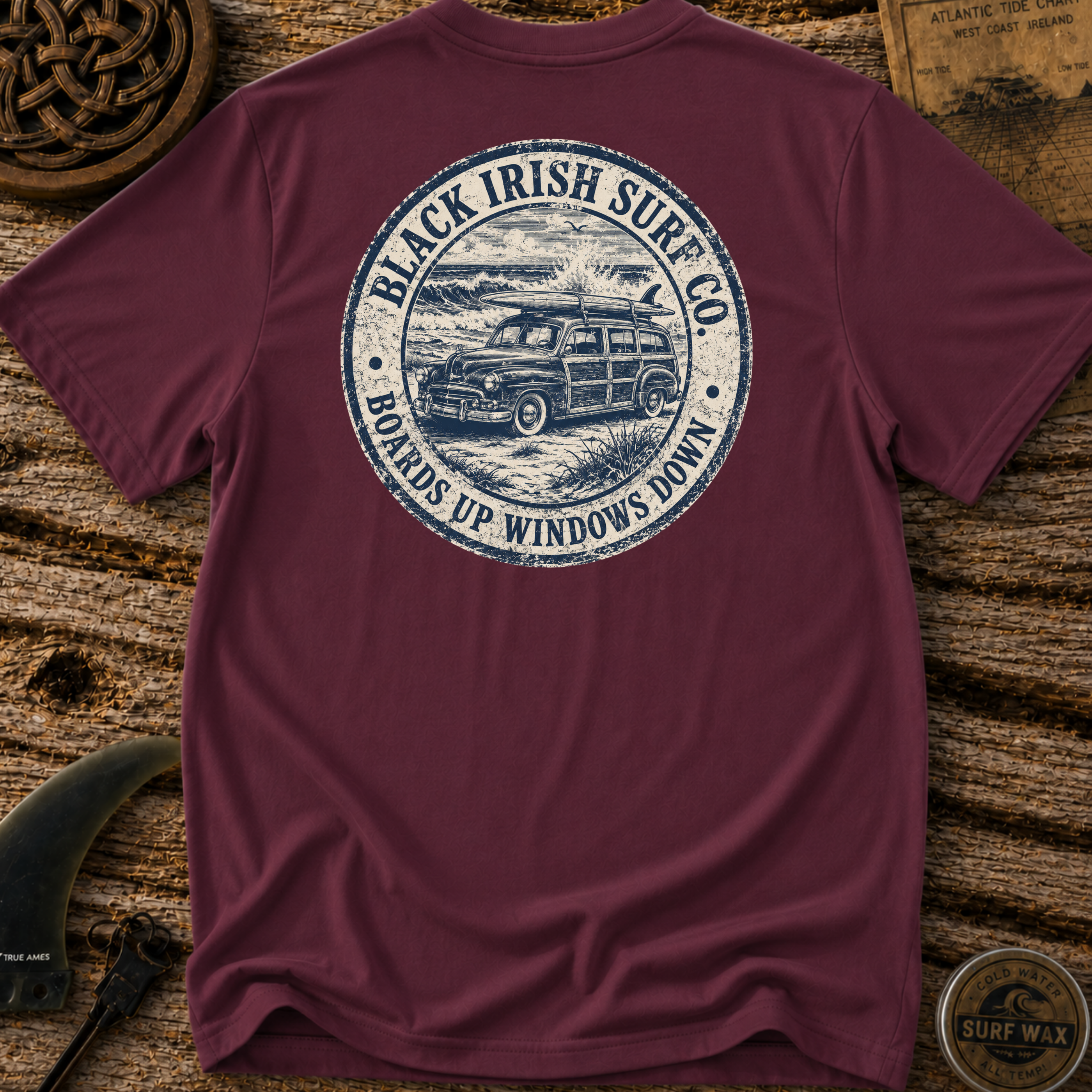 Boards Up Windows Down Surfing T-shirt