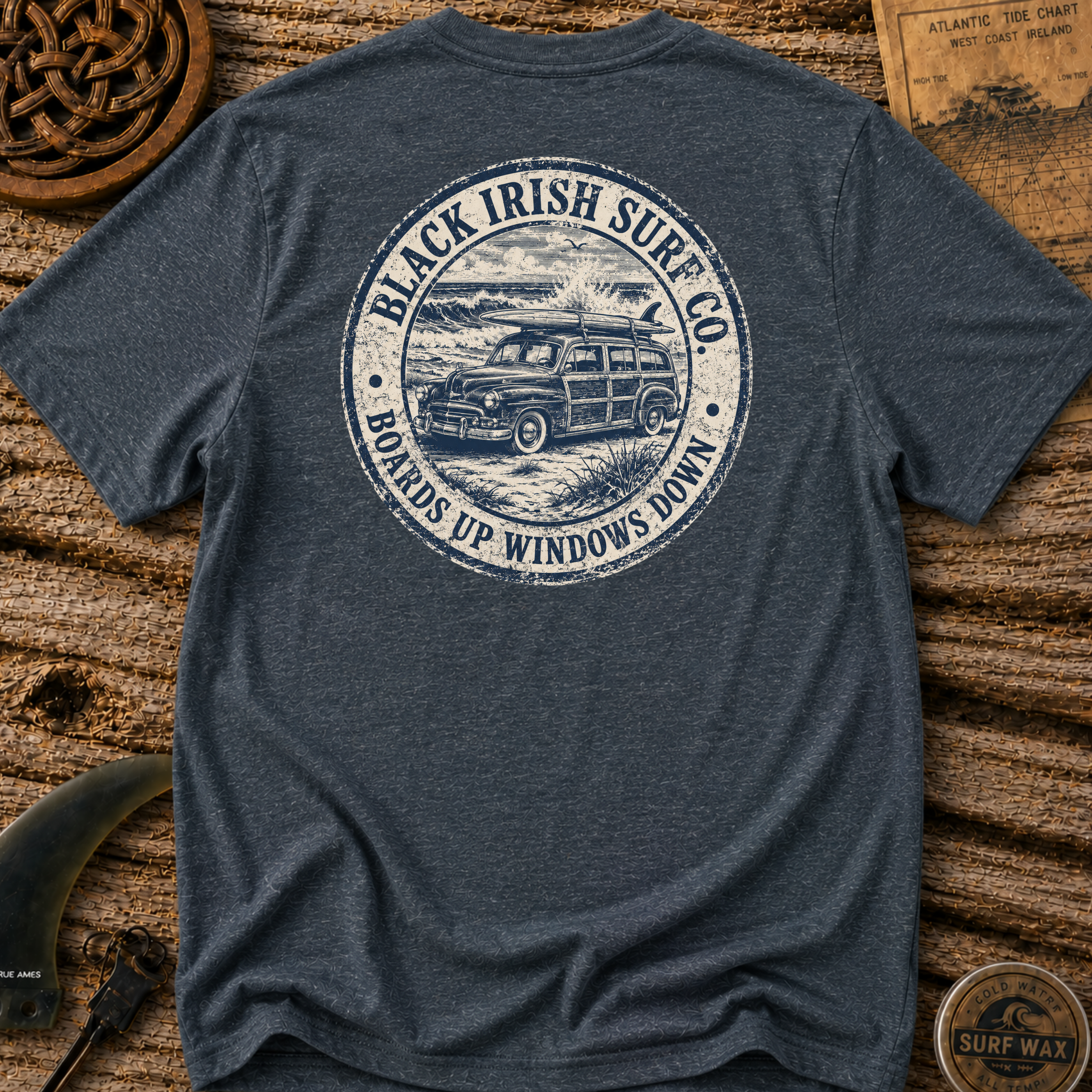 Boards Up Windows Down Surfing T-shirt