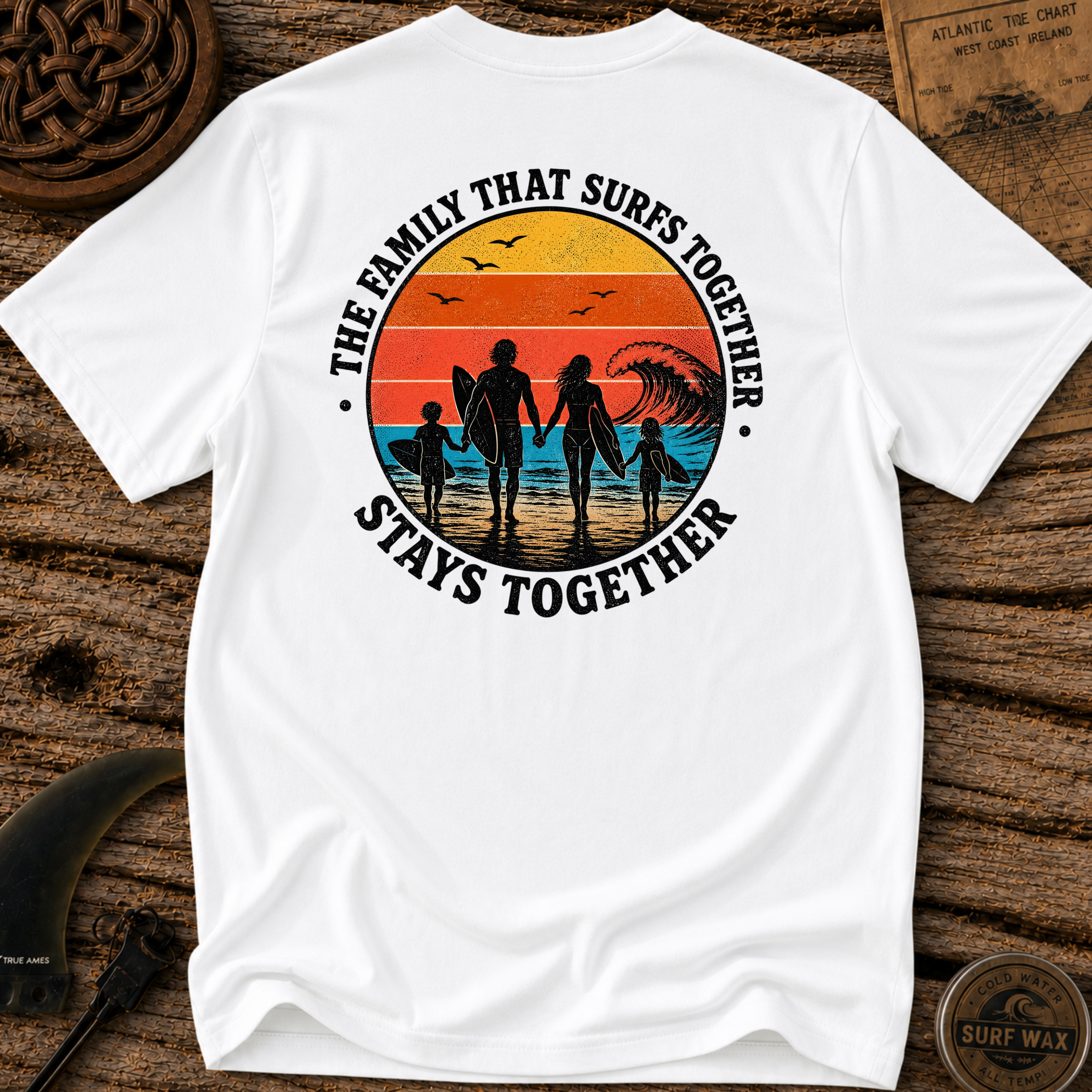 Family That Surfs Together T-shirt