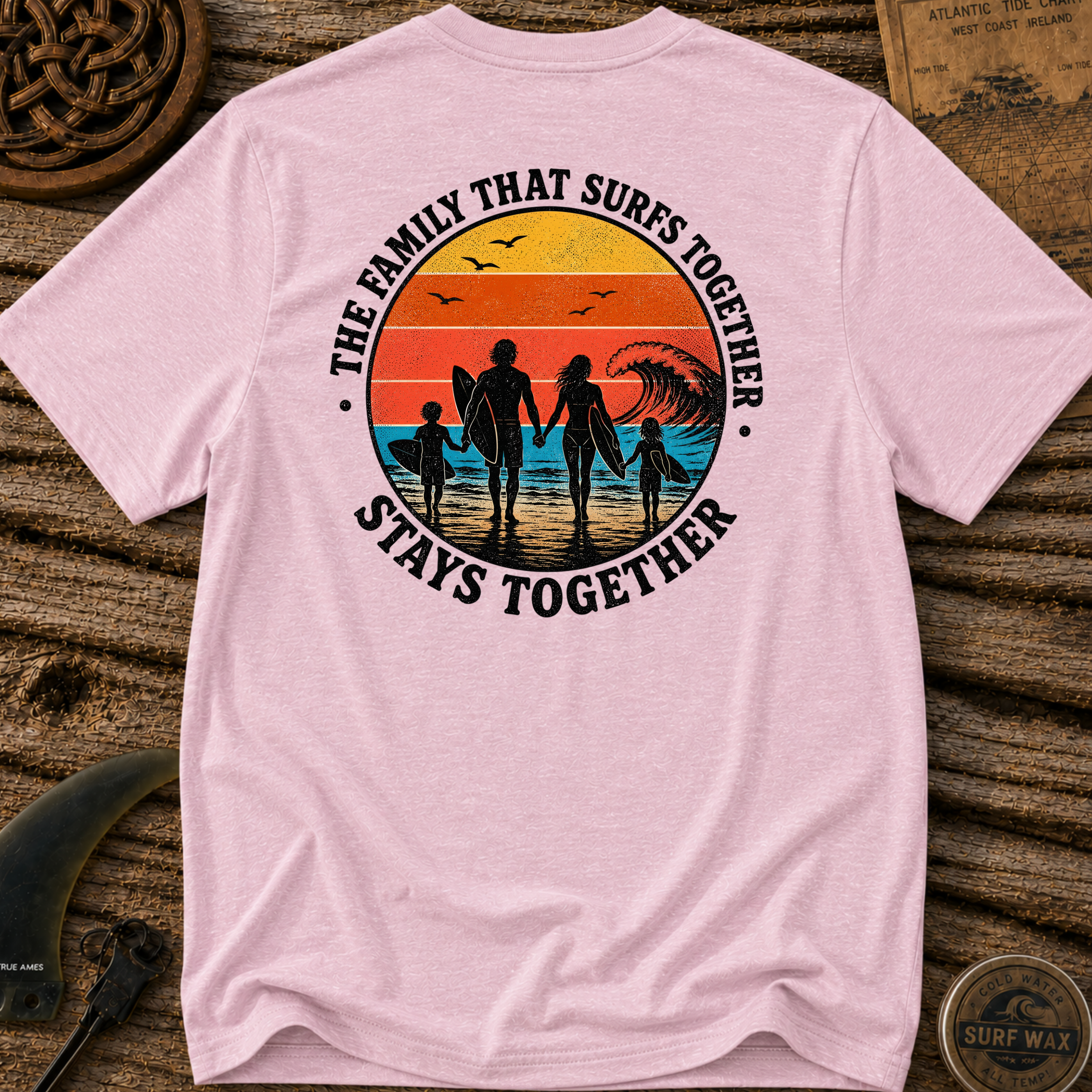 Family That Surfs Together T-shirt