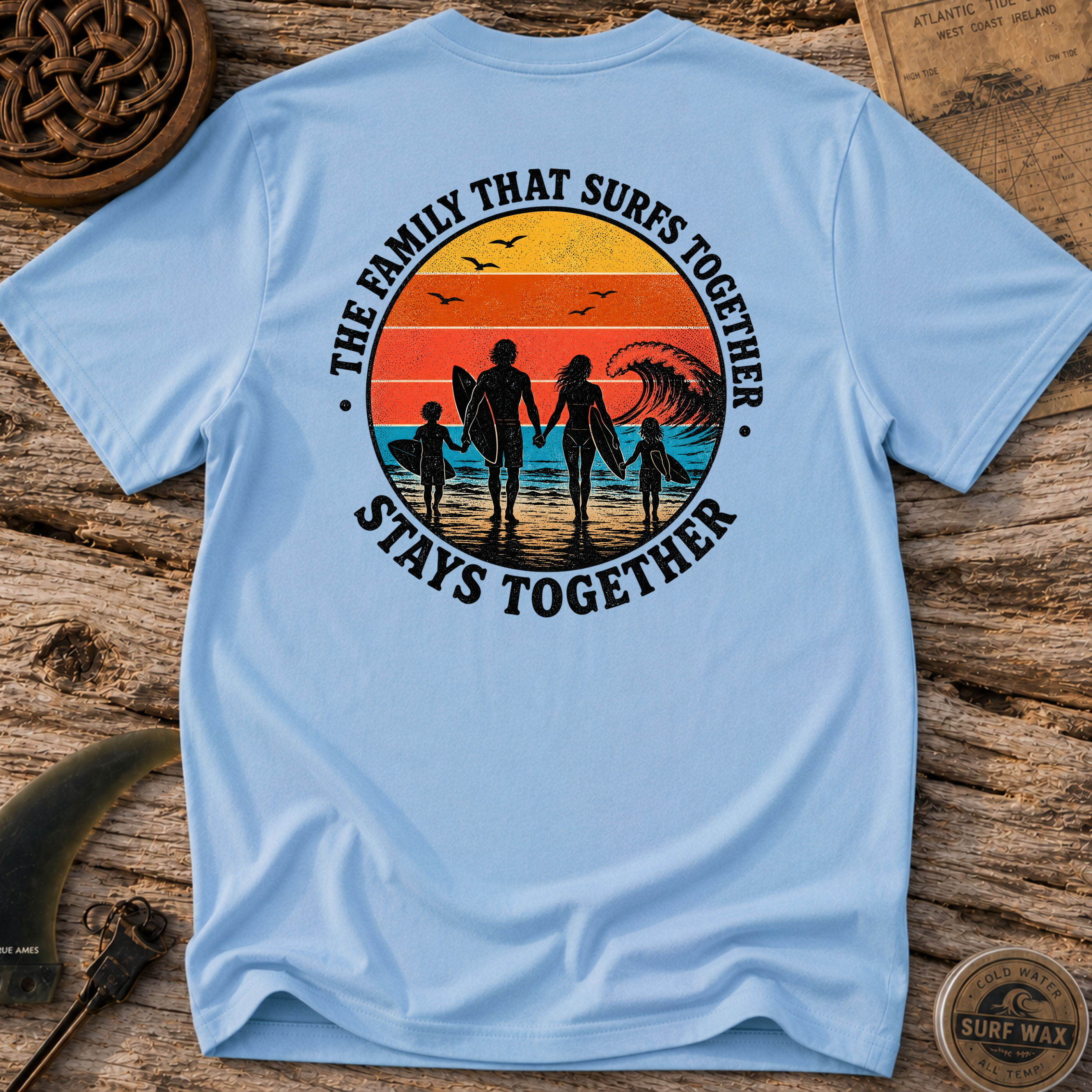 Family That Surfs Together T-shirt
