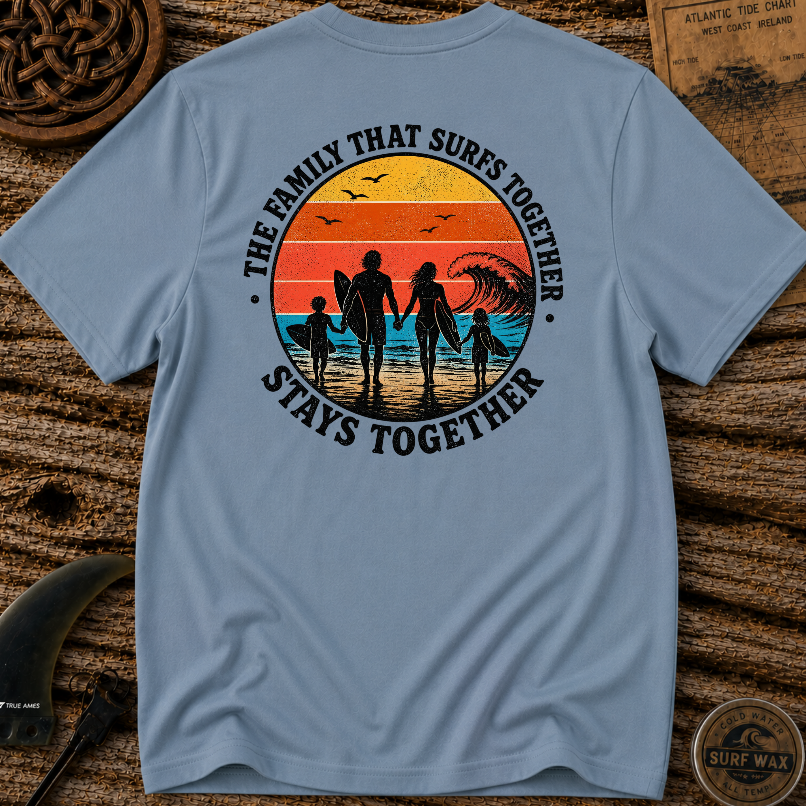 Family That Surfs Together T-shirt