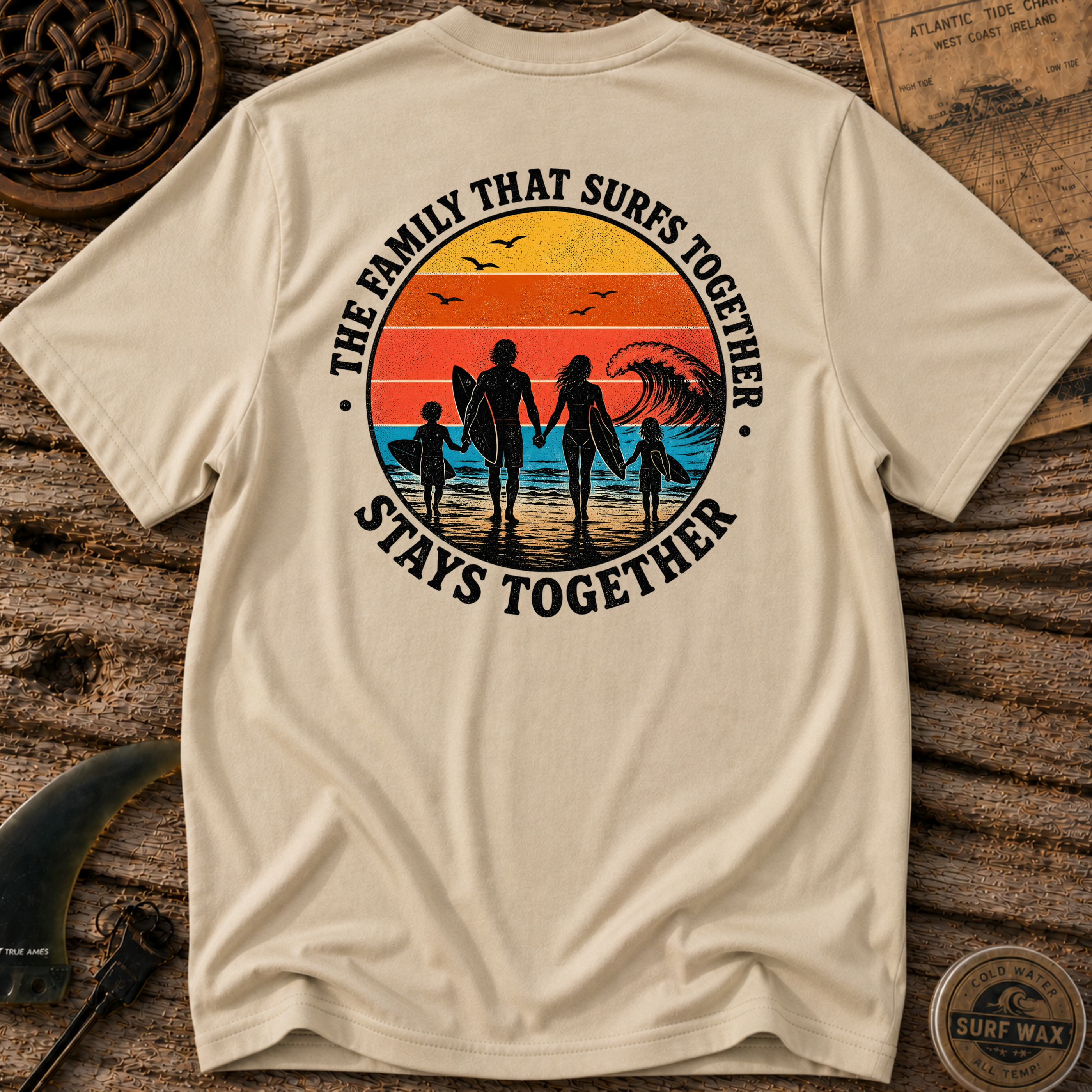 Family That Surfs Together T-shirt