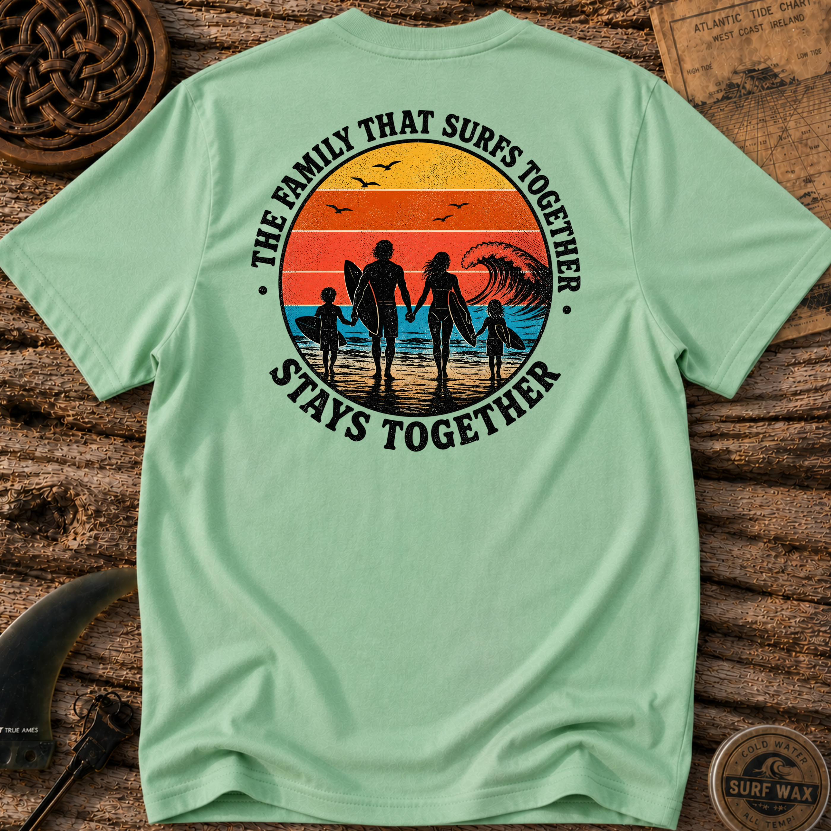 Family That Surfs Together T-shirt