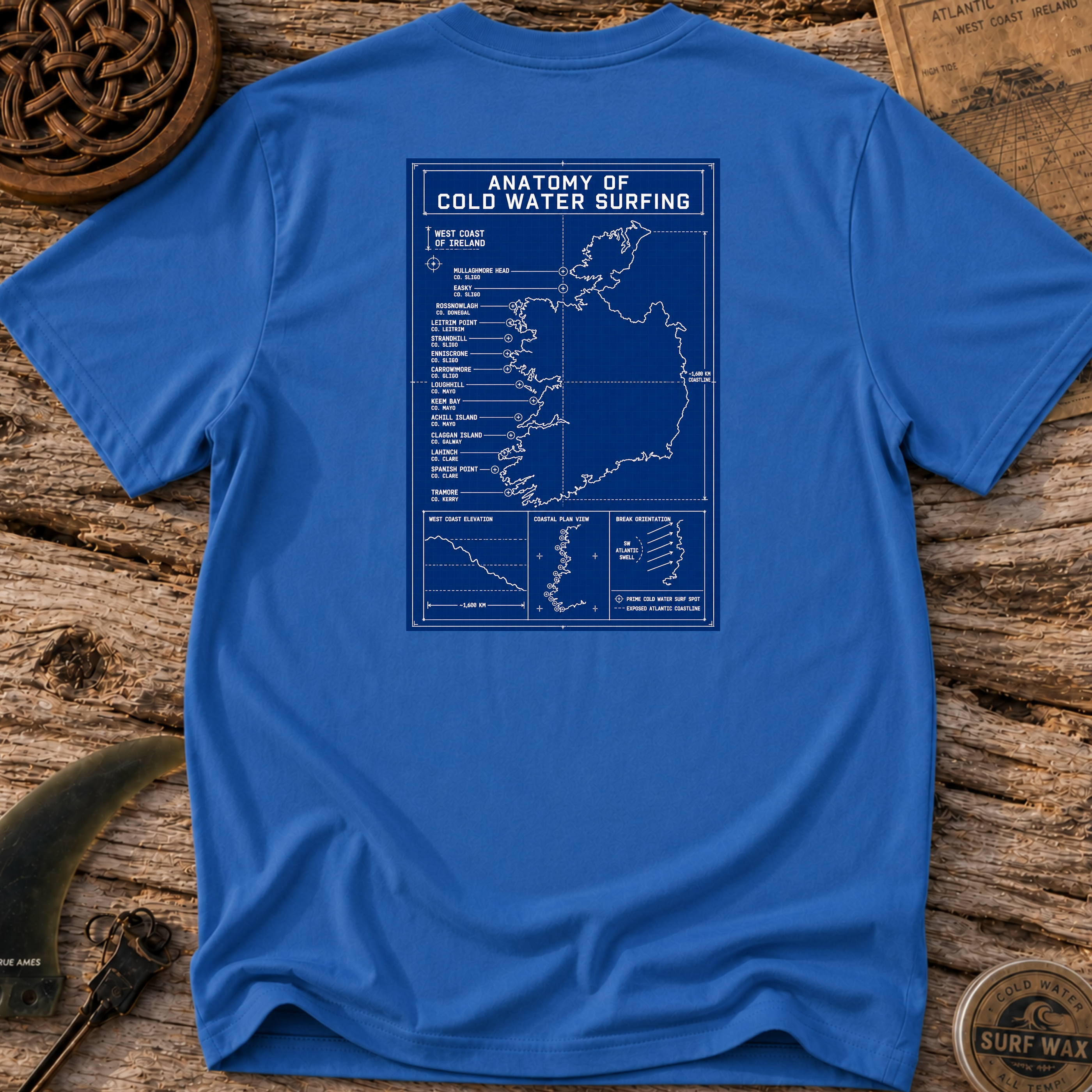 Anatomy of Irish Surfing T-shirt