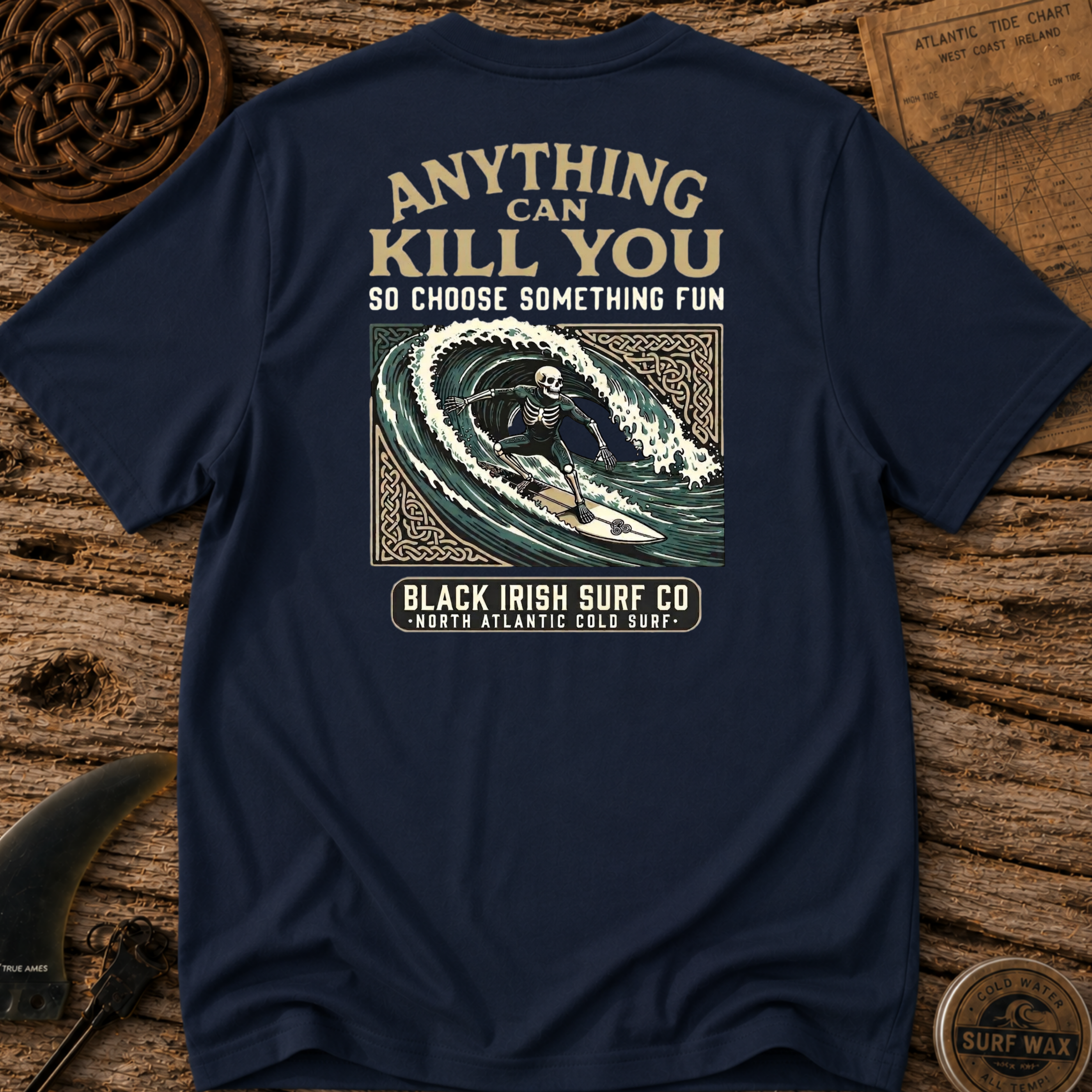 Anything Can Kill You Surfing T-shirt