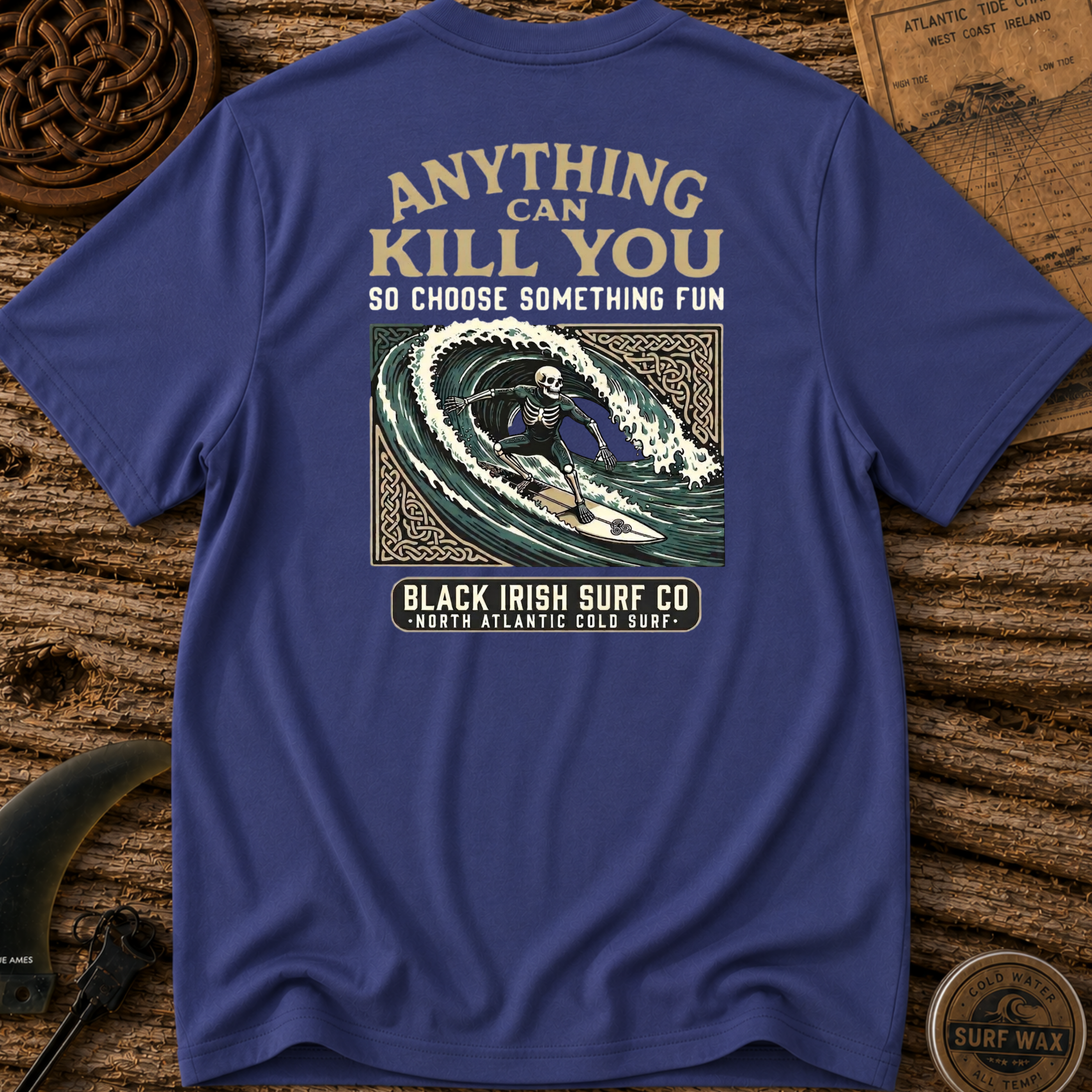 Anything Can Kill You Surfing T-shirt