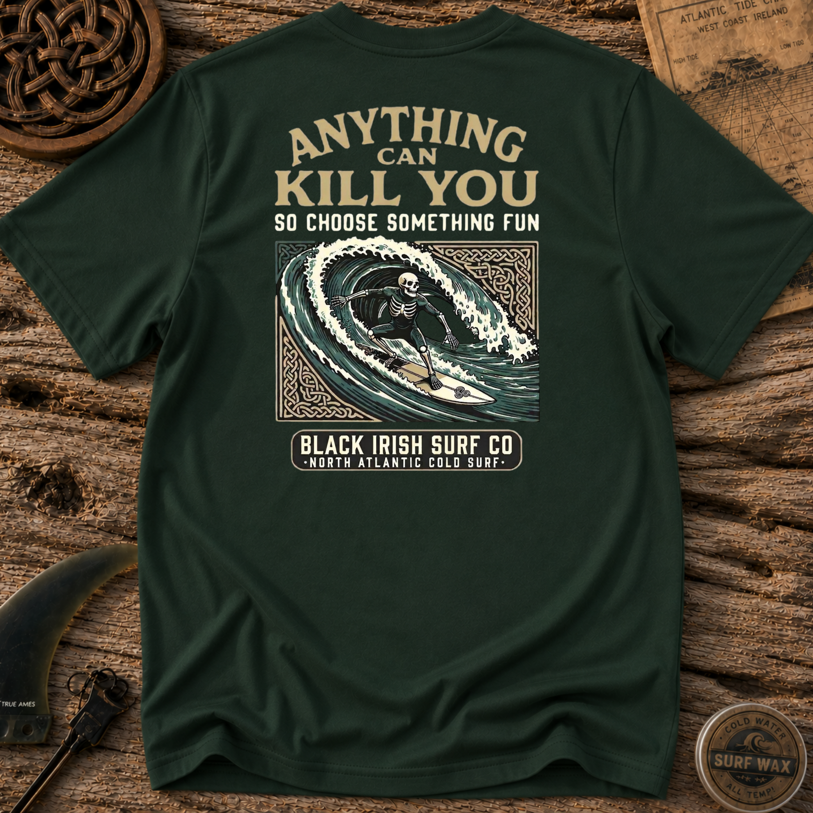 Anything Can Kill You Surfing T-shirt