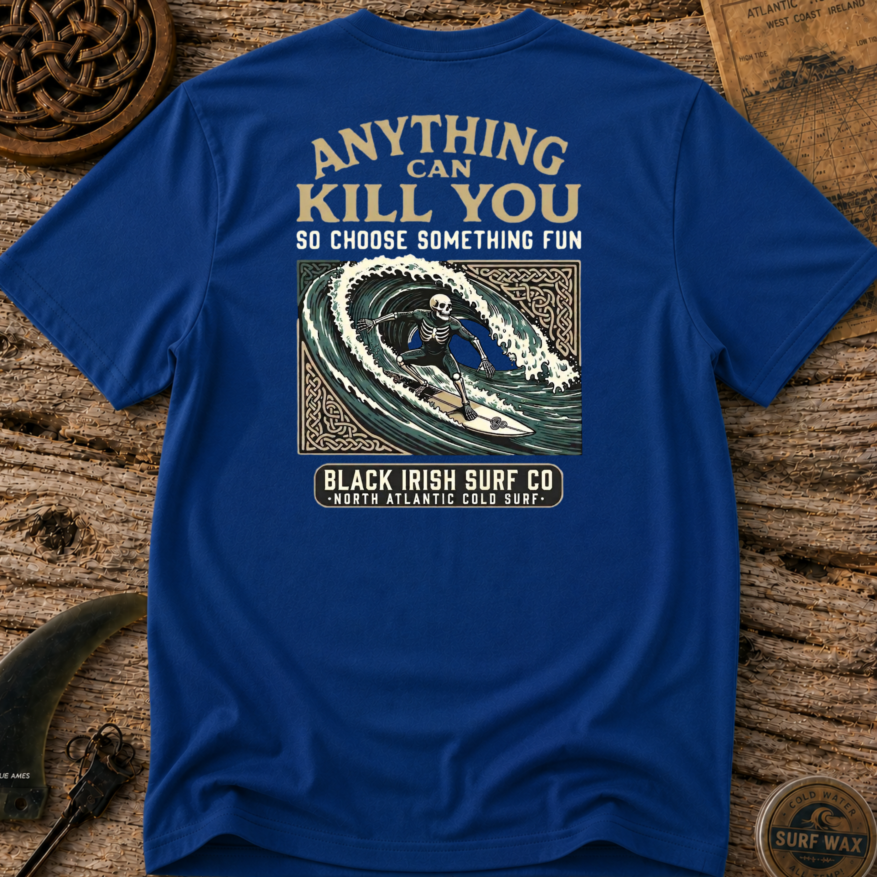 Anything Can Kill You Surfing T-shirt