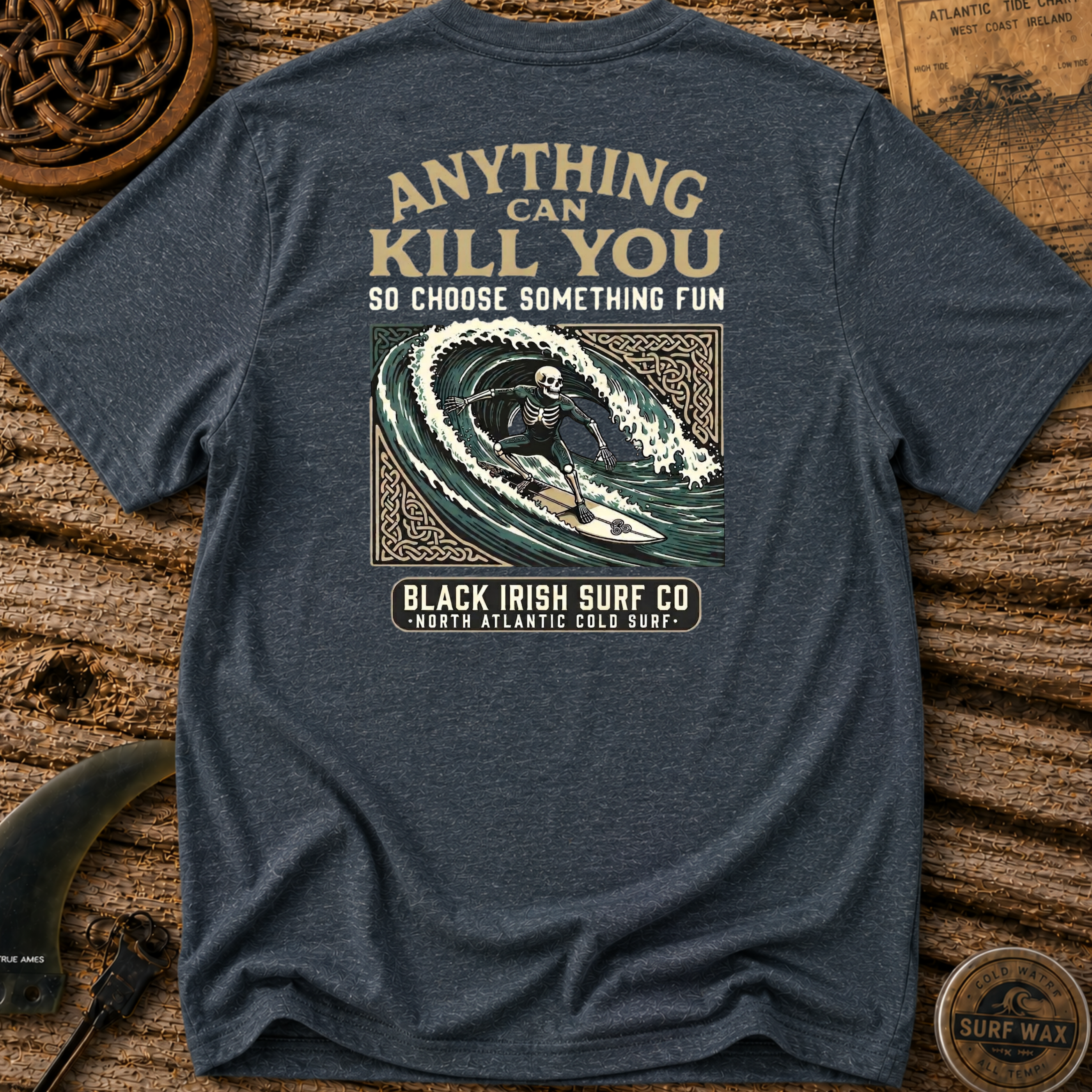 Anything Can Kill You Surfing T-shirt
