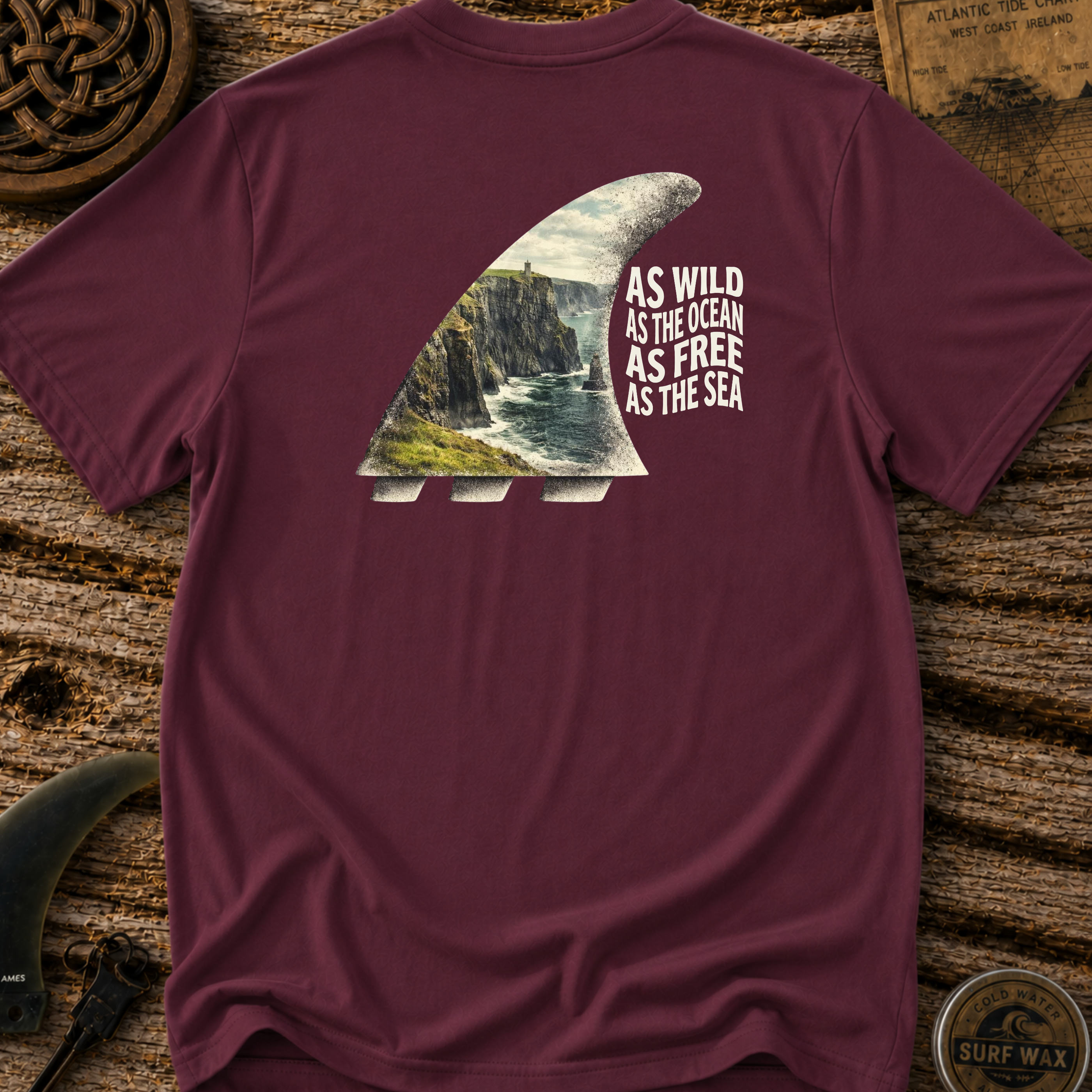 As Wild As the Ocean Surfing T-shirt