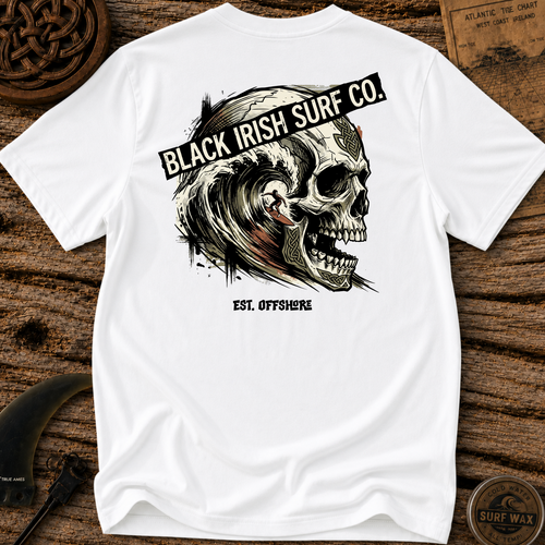 Big Skull Wave Surfing T-shirt