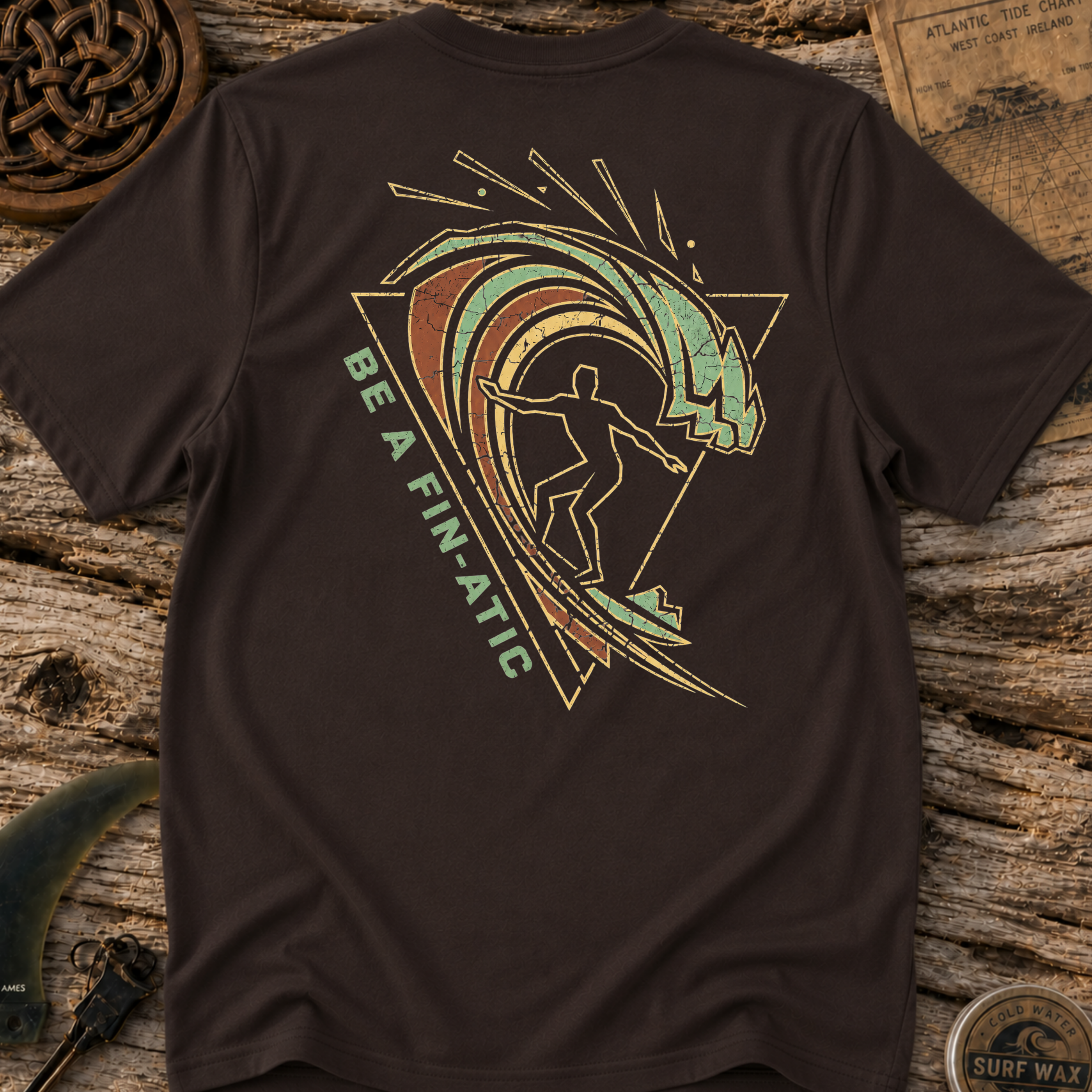 Be A Fin-Atic Cold Water Surfing T-shirt