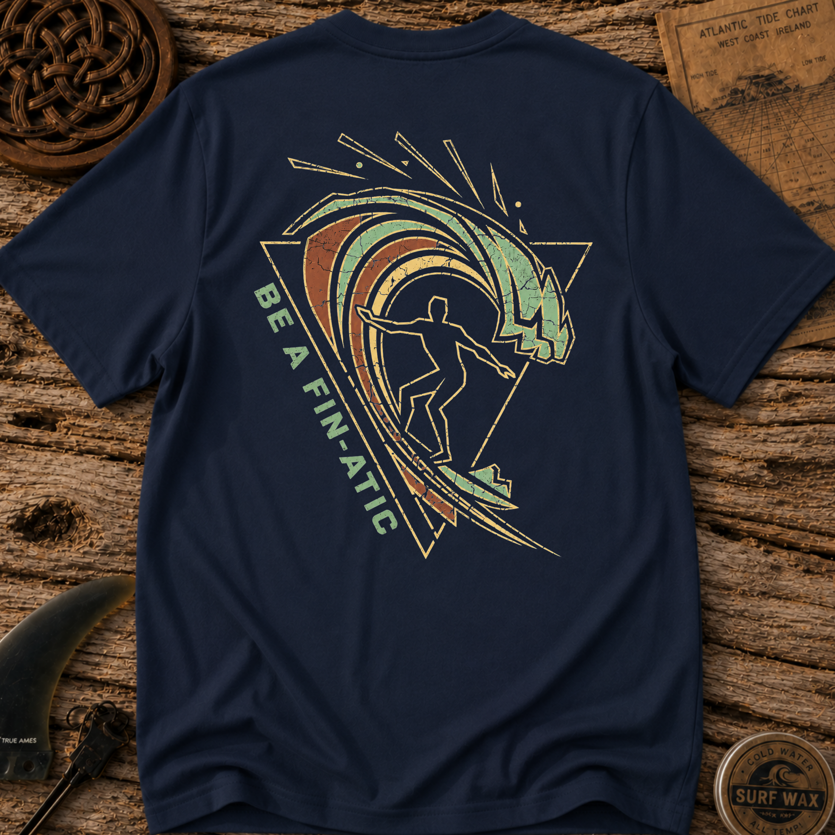 Be A Fin-Atic Cold Water Surfing T-shirt