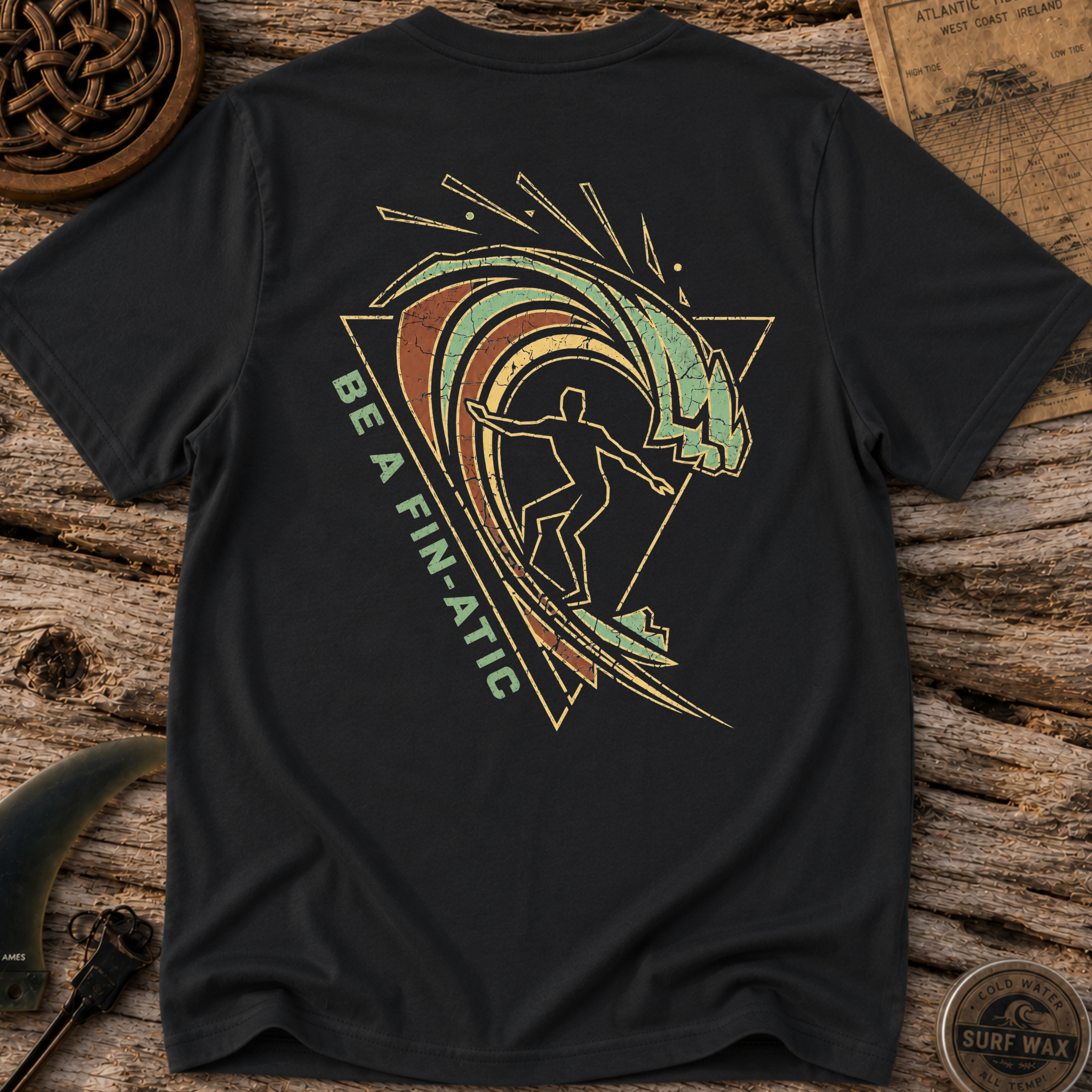 Be A Fin-Atic Cold Water Surfing T-shirt