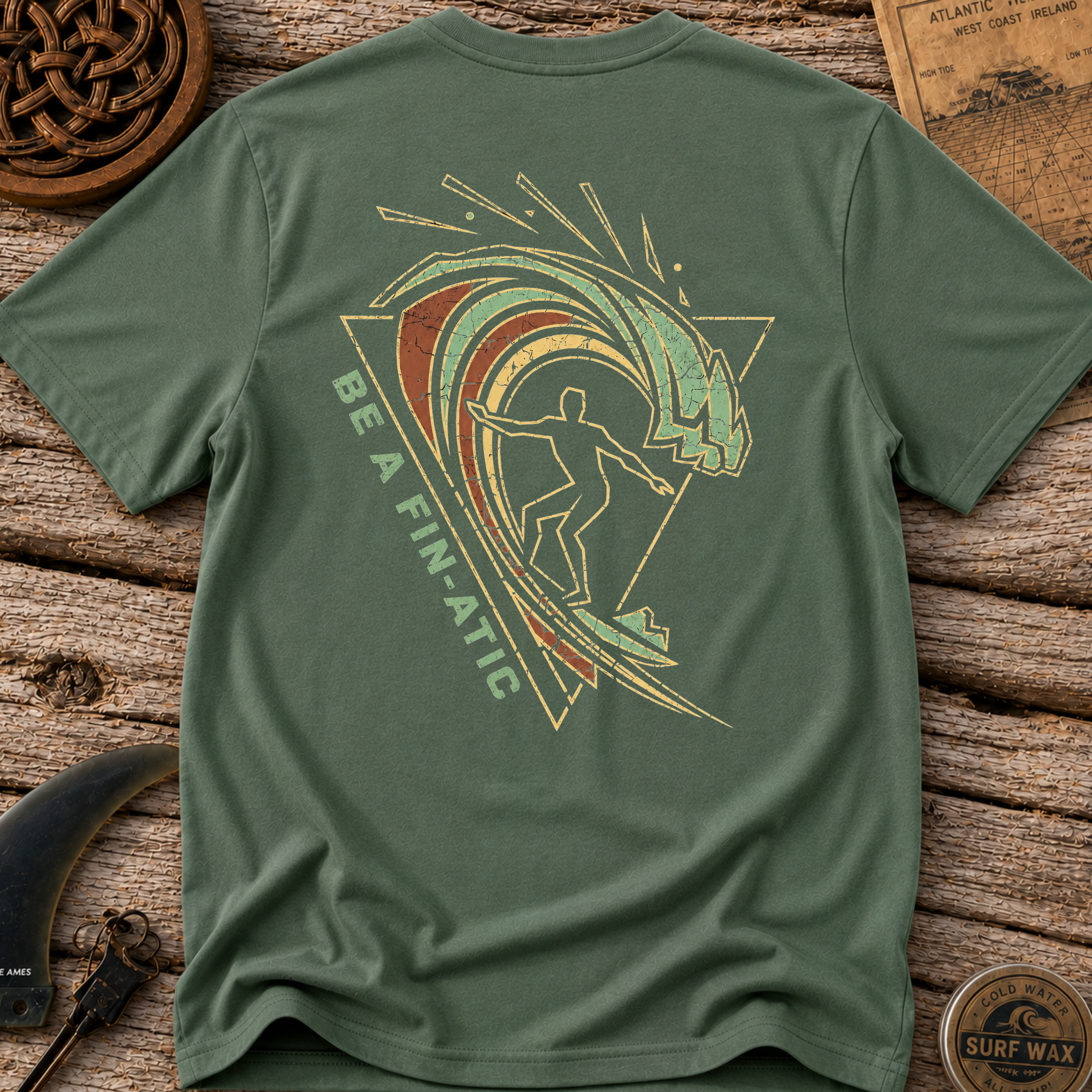 Be A Fin-Atic Cold Water Surfing T-shirt