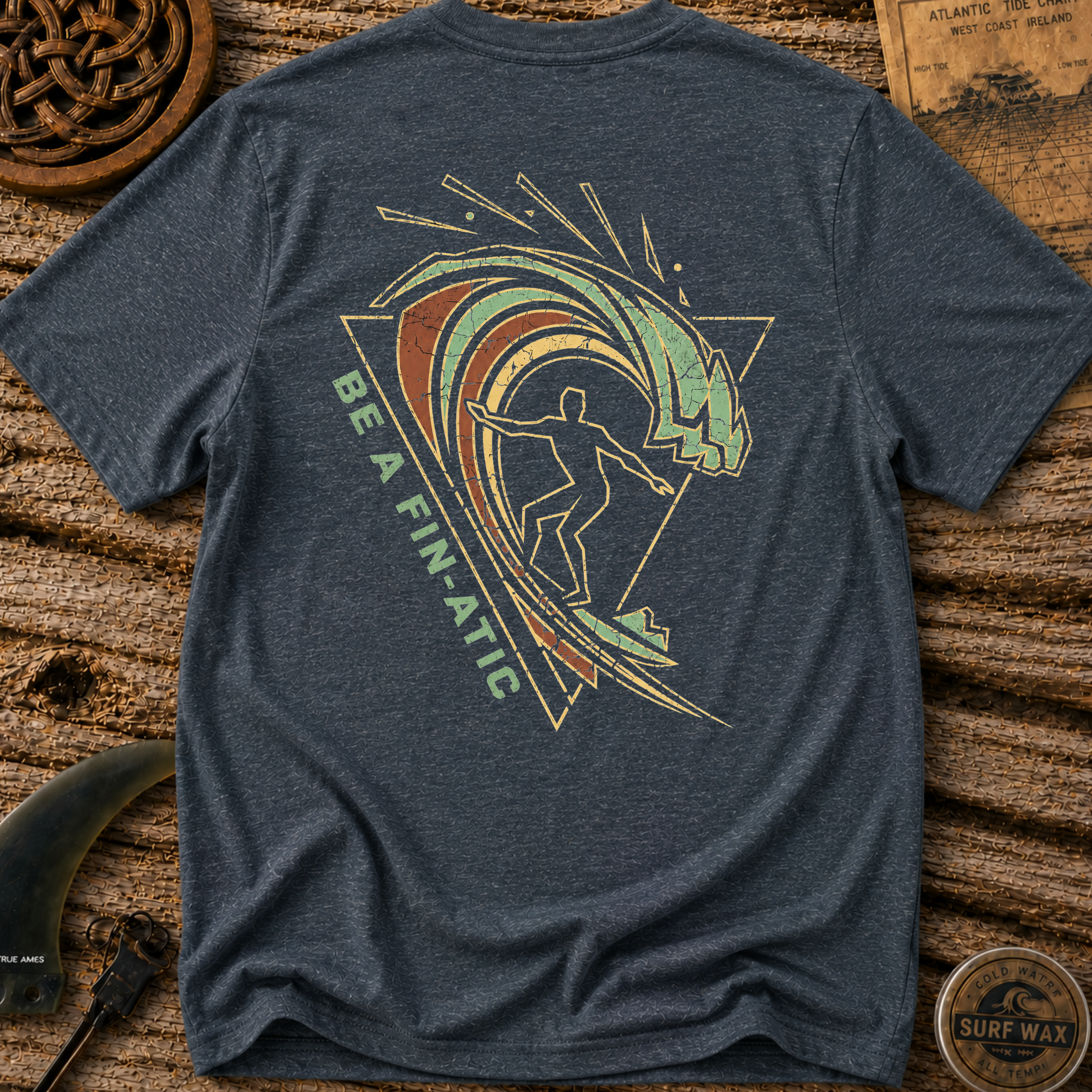 Be A Fin-Atic Cold Water Surfing T-shirt