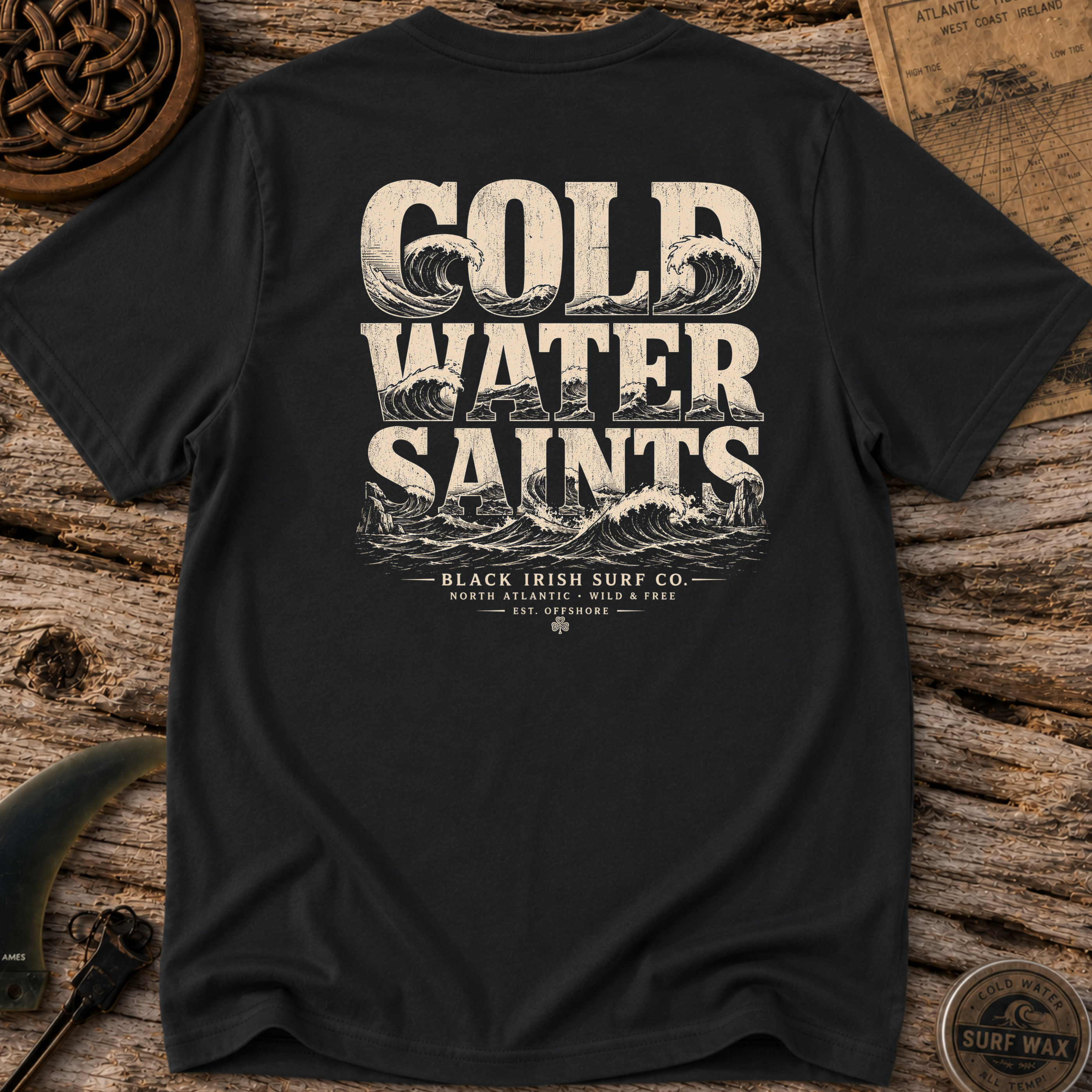 Cold Water Saints Surfing T-shirt