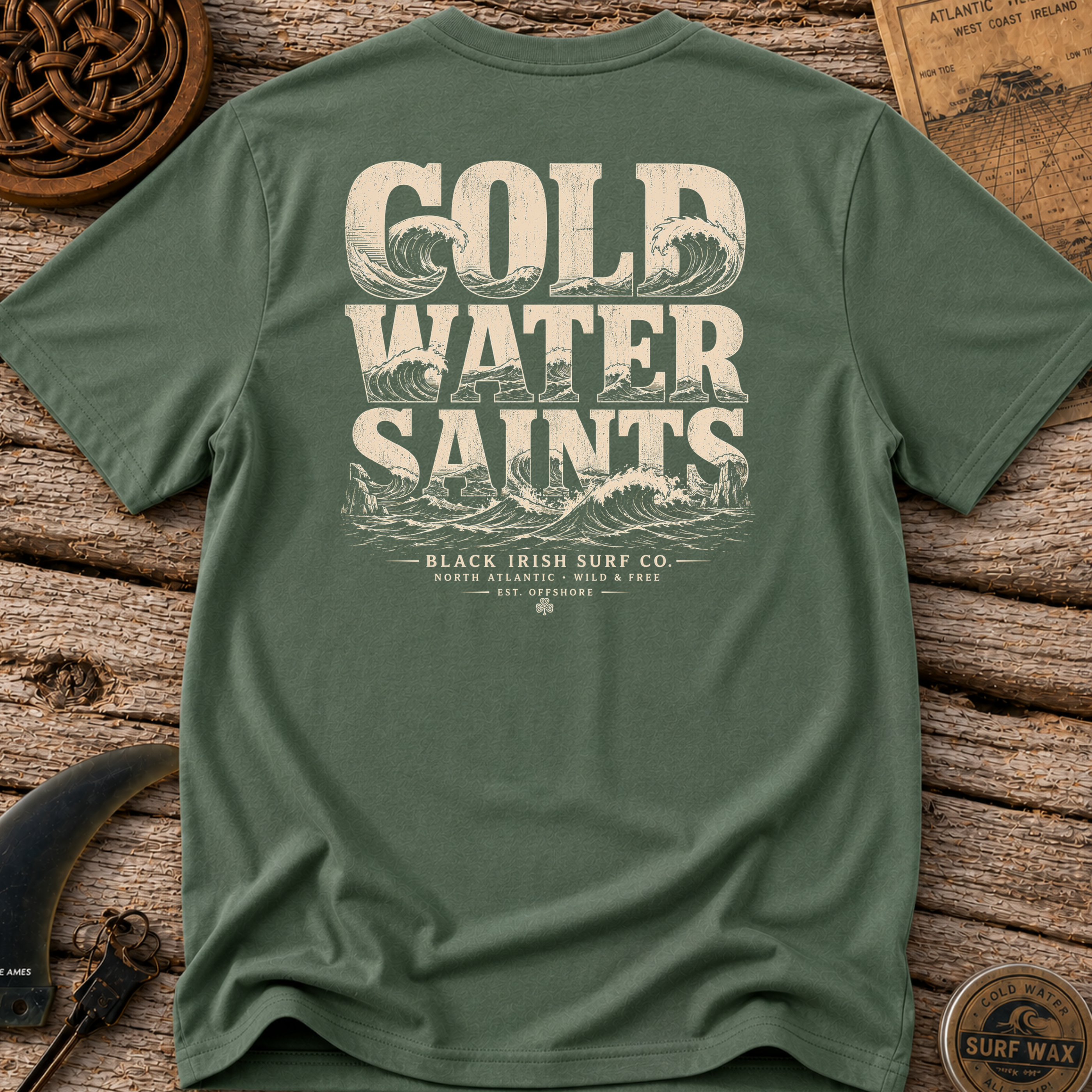 Cold Water Saints Surfing T-shirt