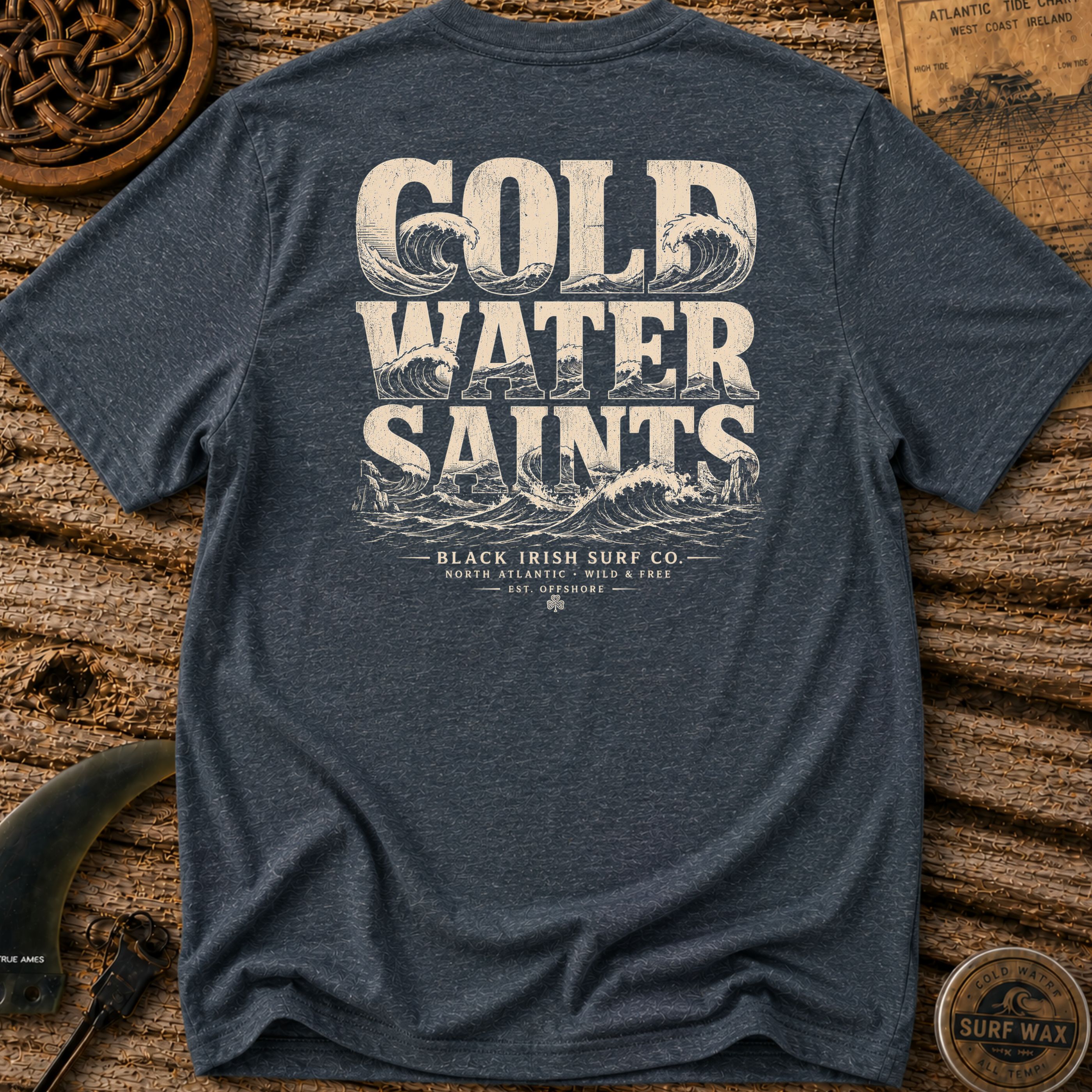 Cold Water Saints Surfing T-shirt