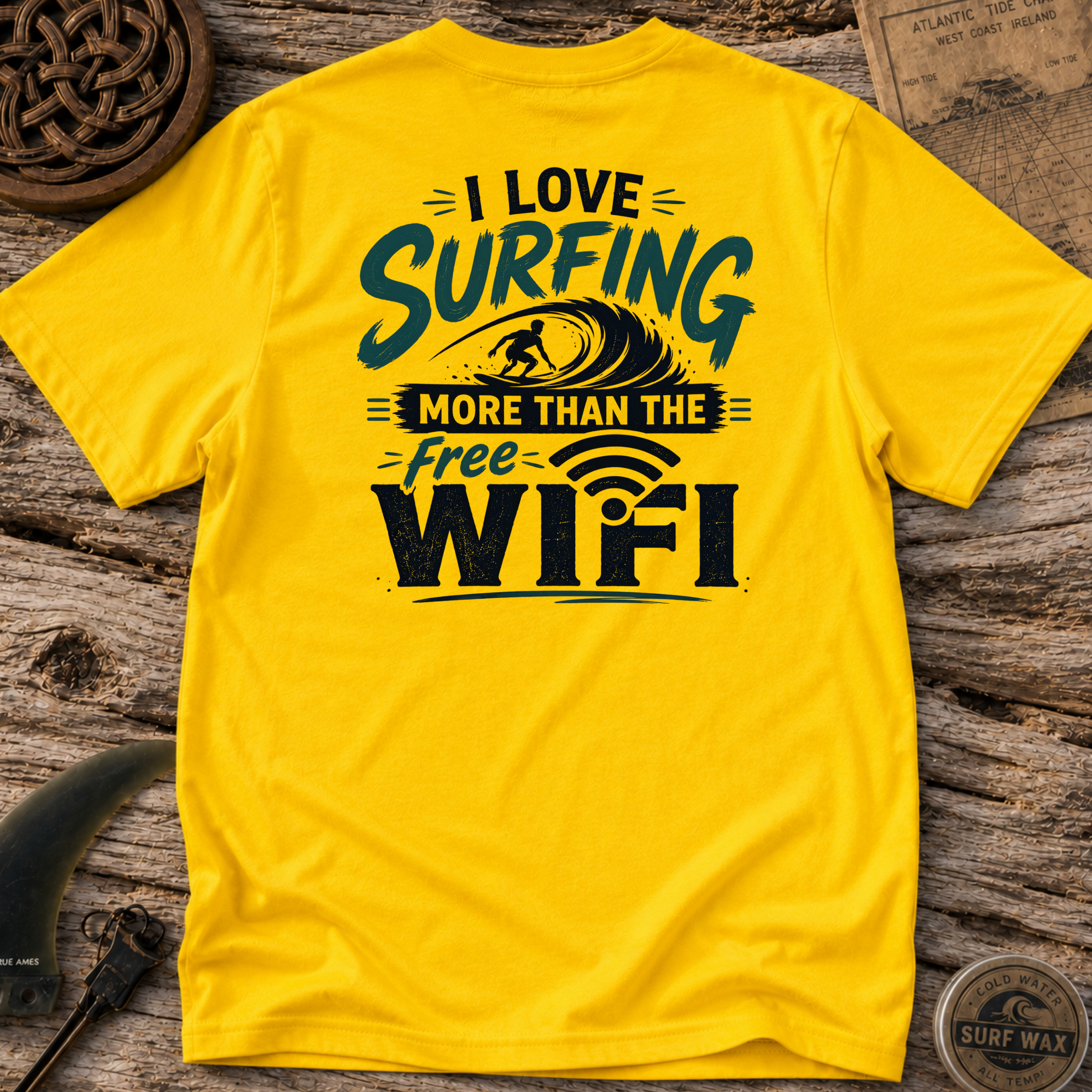 I Love Surfing More Than The Free WiFi T-shirt