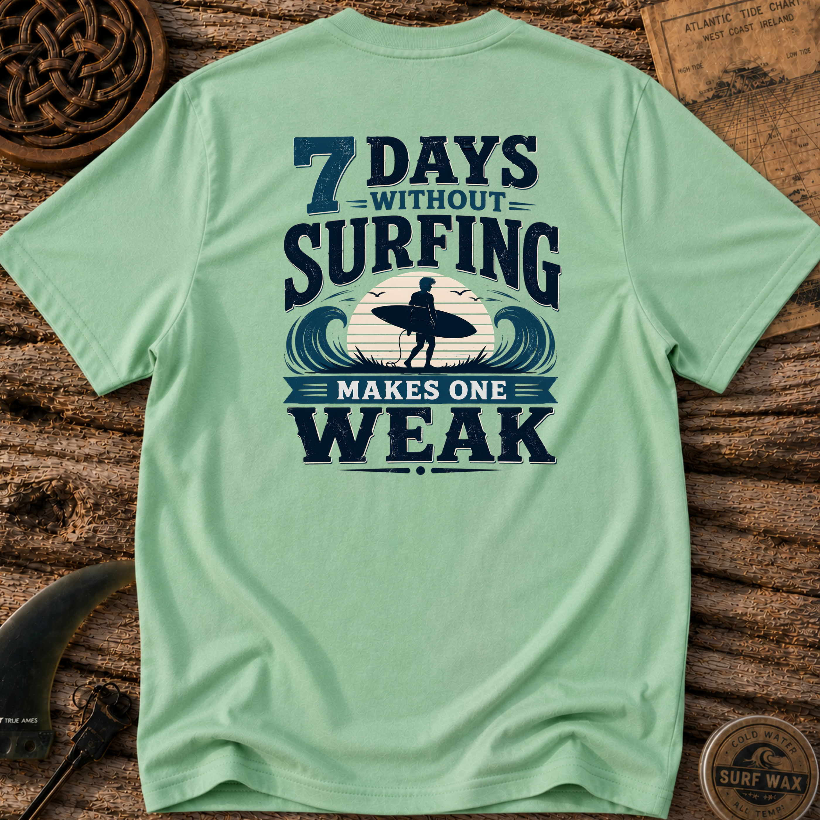 7 Days Without Surfing Makes One Weak T-shirt