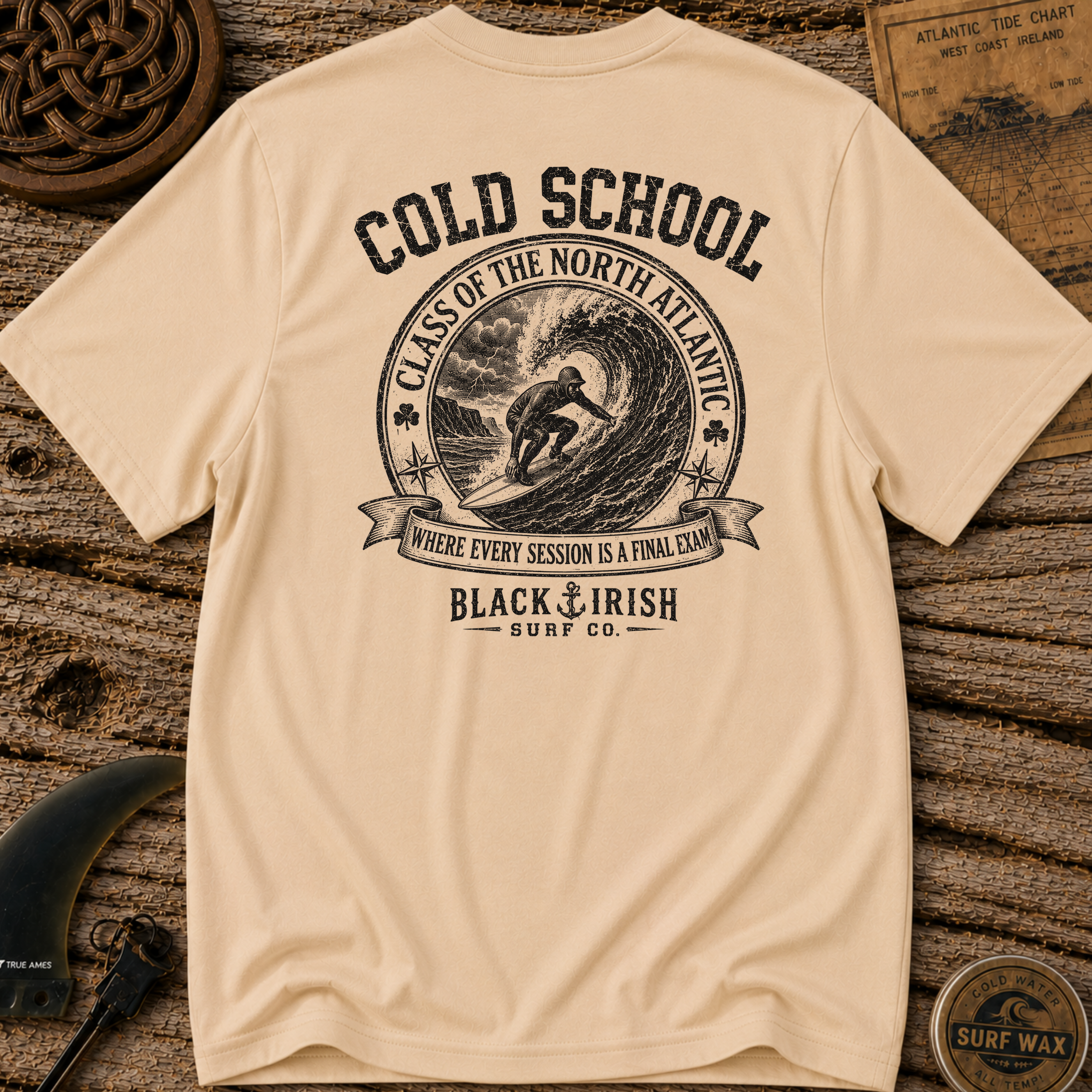 Cold School Final Exam Surfing T-shirt