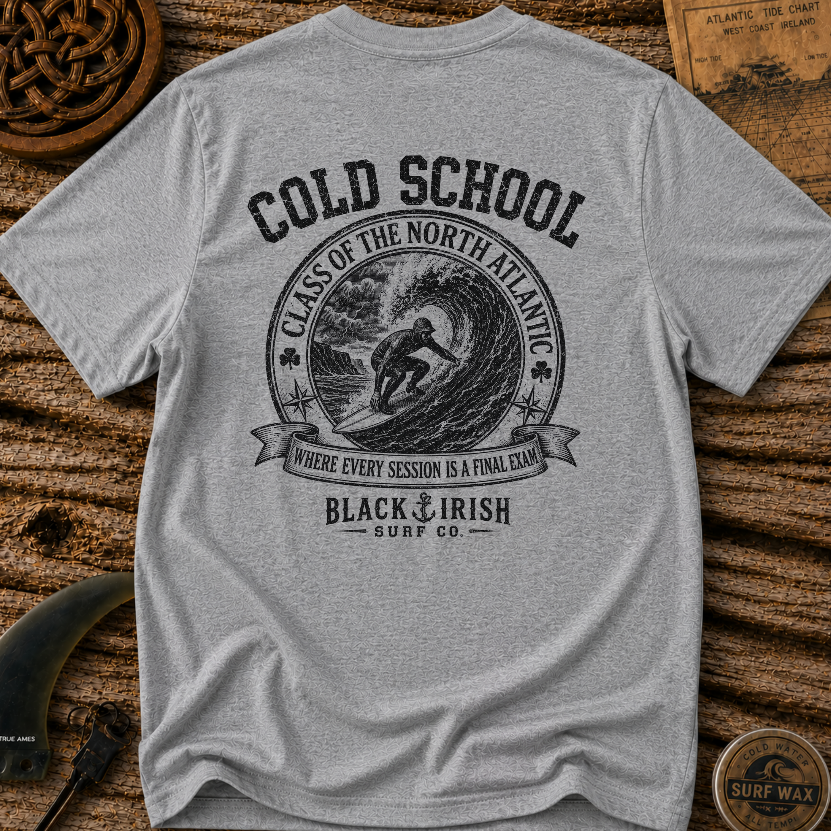 Cold School Final Exam Surfing T-shirt