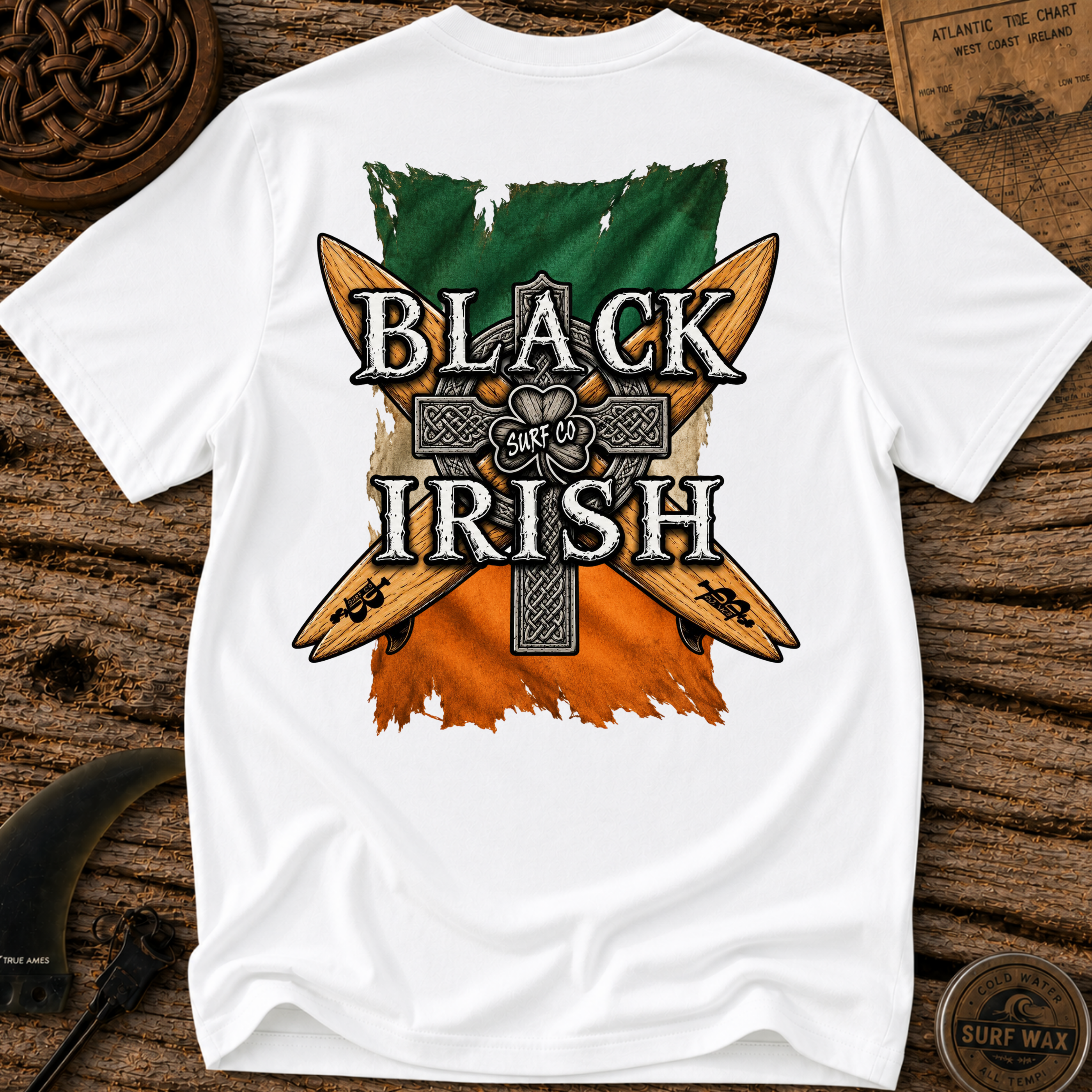 Crossed Surf Boards Surfing T-shirt