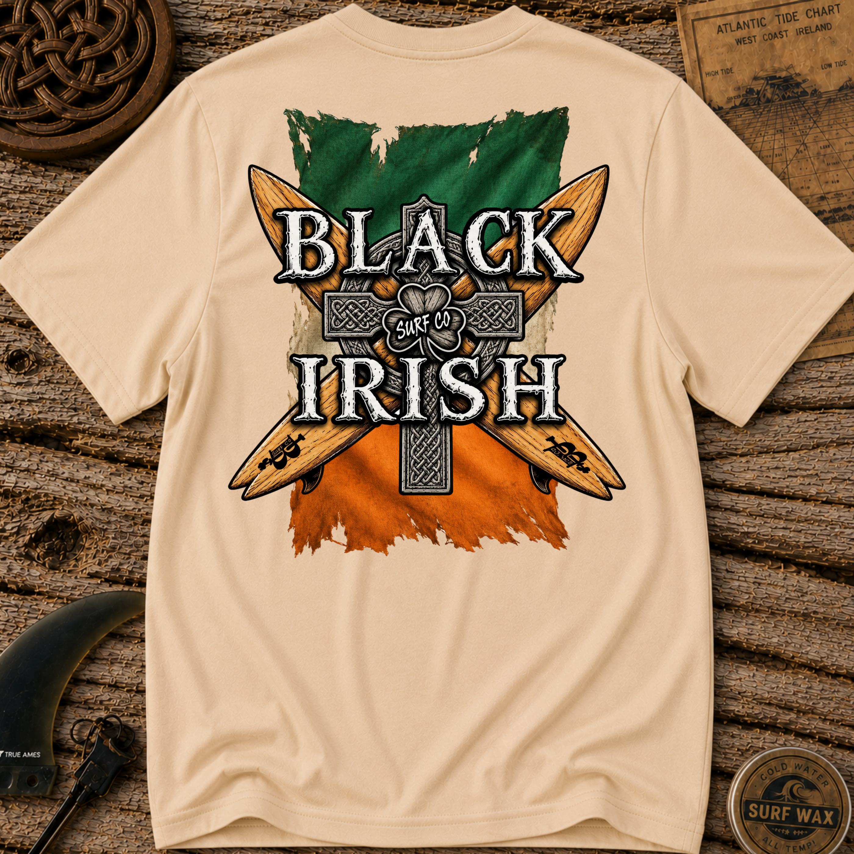Crossed Surf Boards Surfing T-shirt