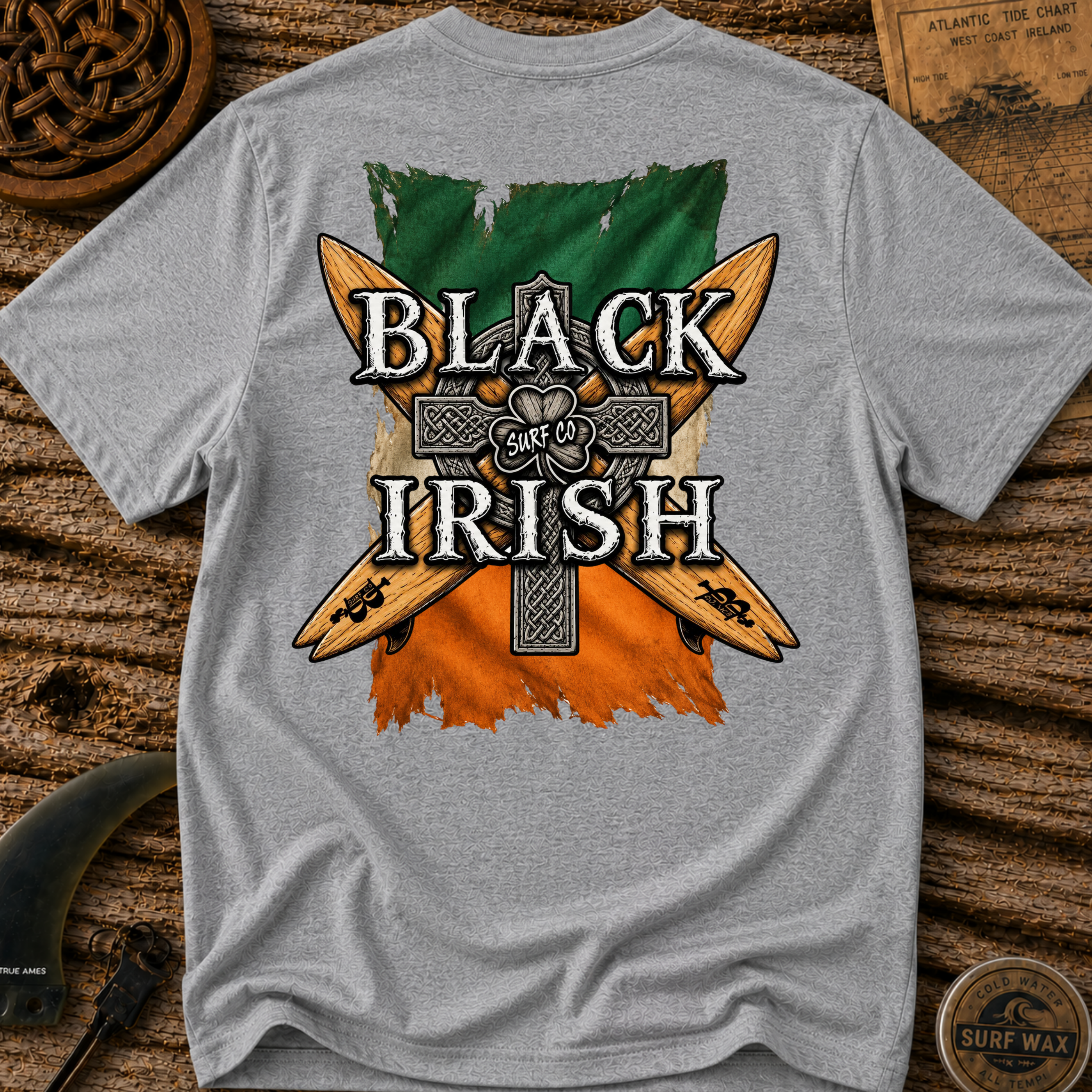 Crossed Surf Boards Surfing T-shirt
