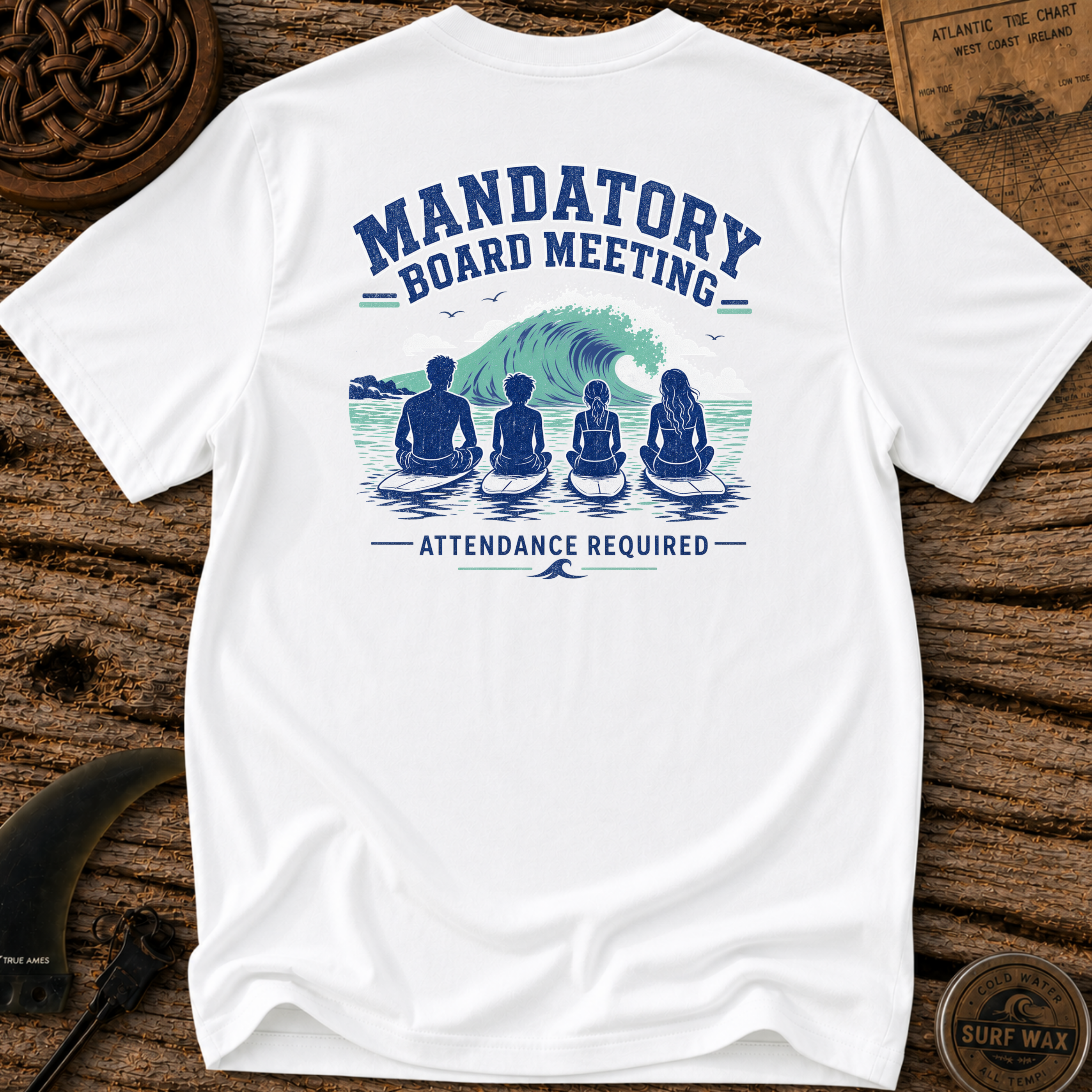Mandatory Board Meeting Family Surfing T-shirt