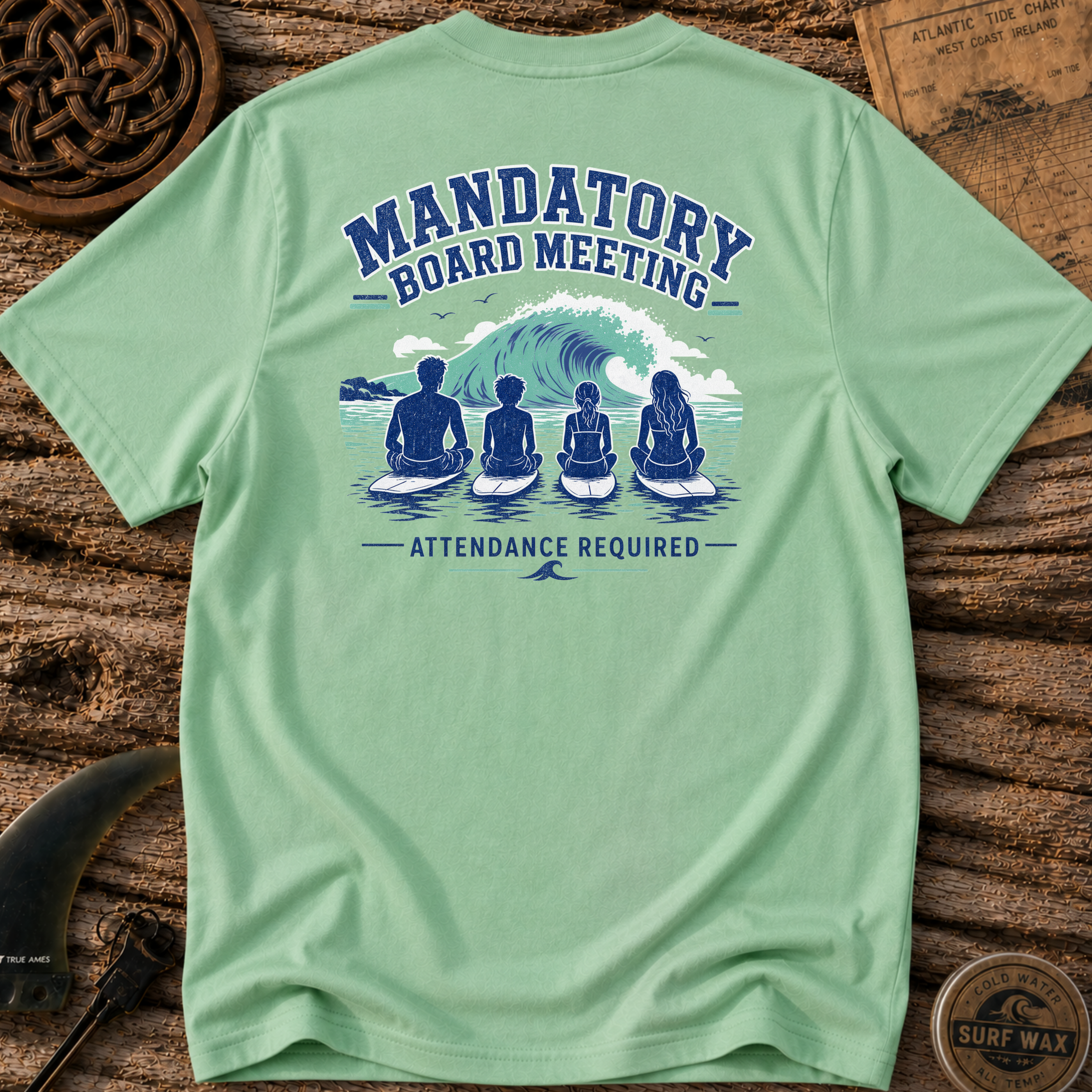Mandatory Board Meeting Family Surfing T-shirt