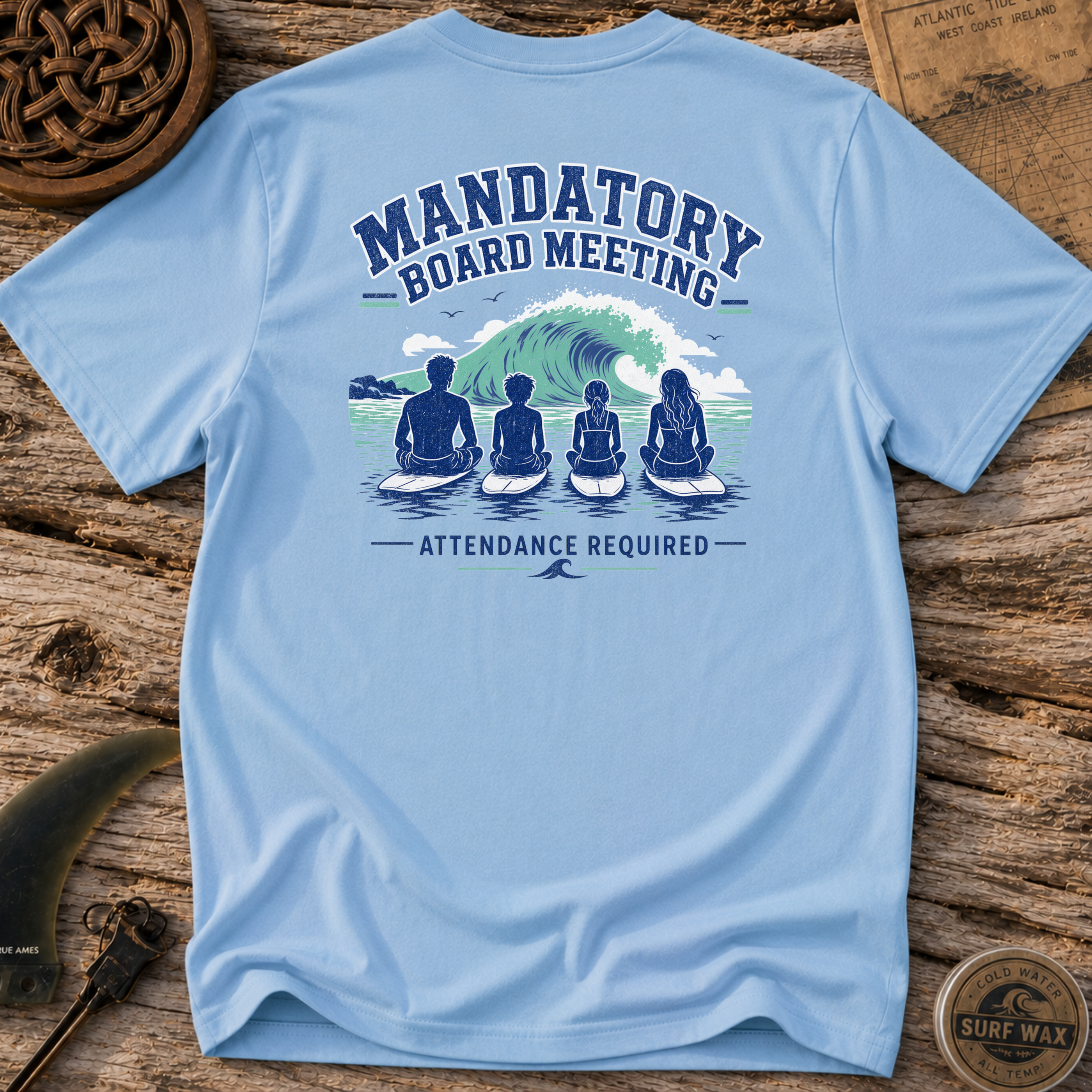 Mandatory Board Meeting Family Surfing T-shirt