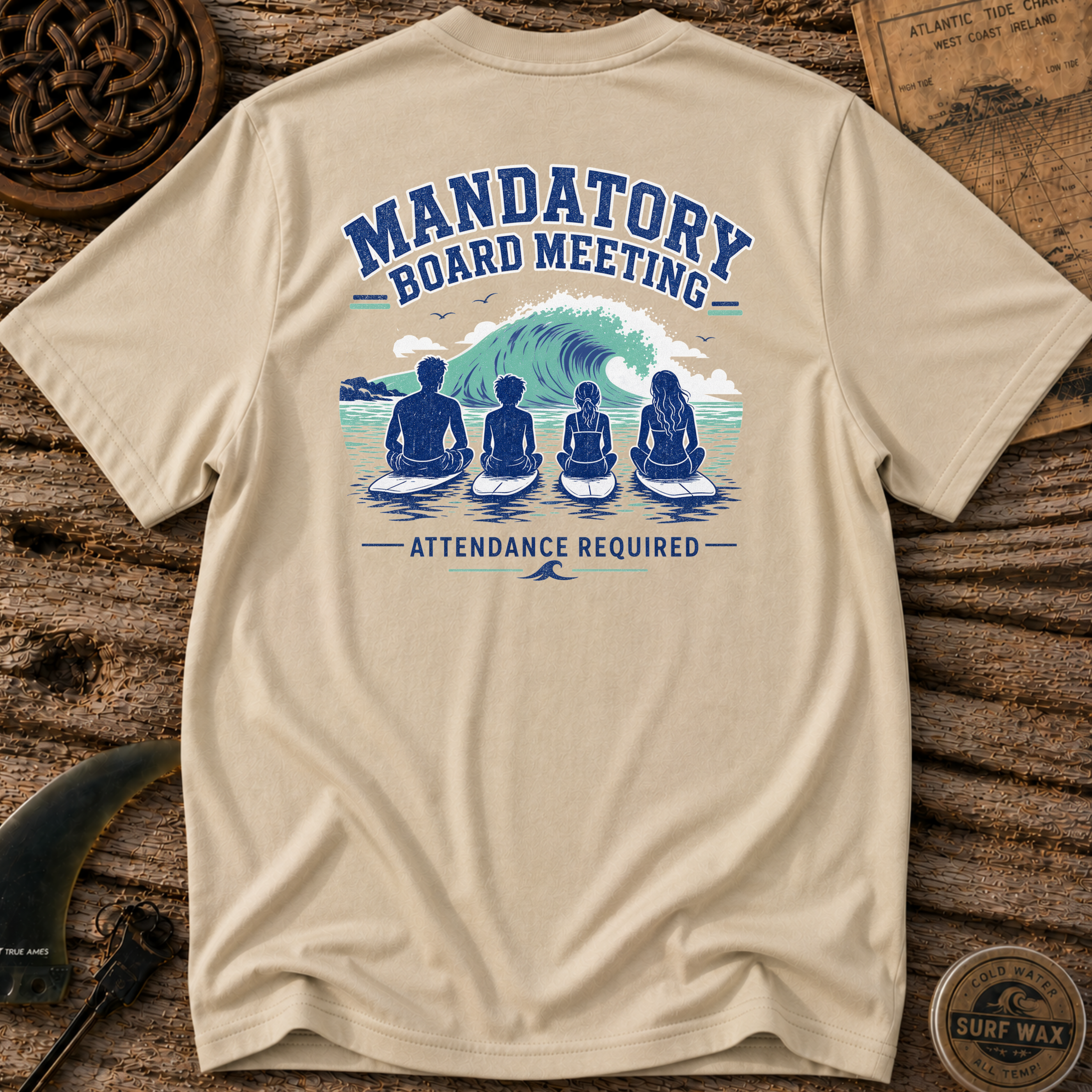 Mandatory Board Meeting Family Surfing T-shirt