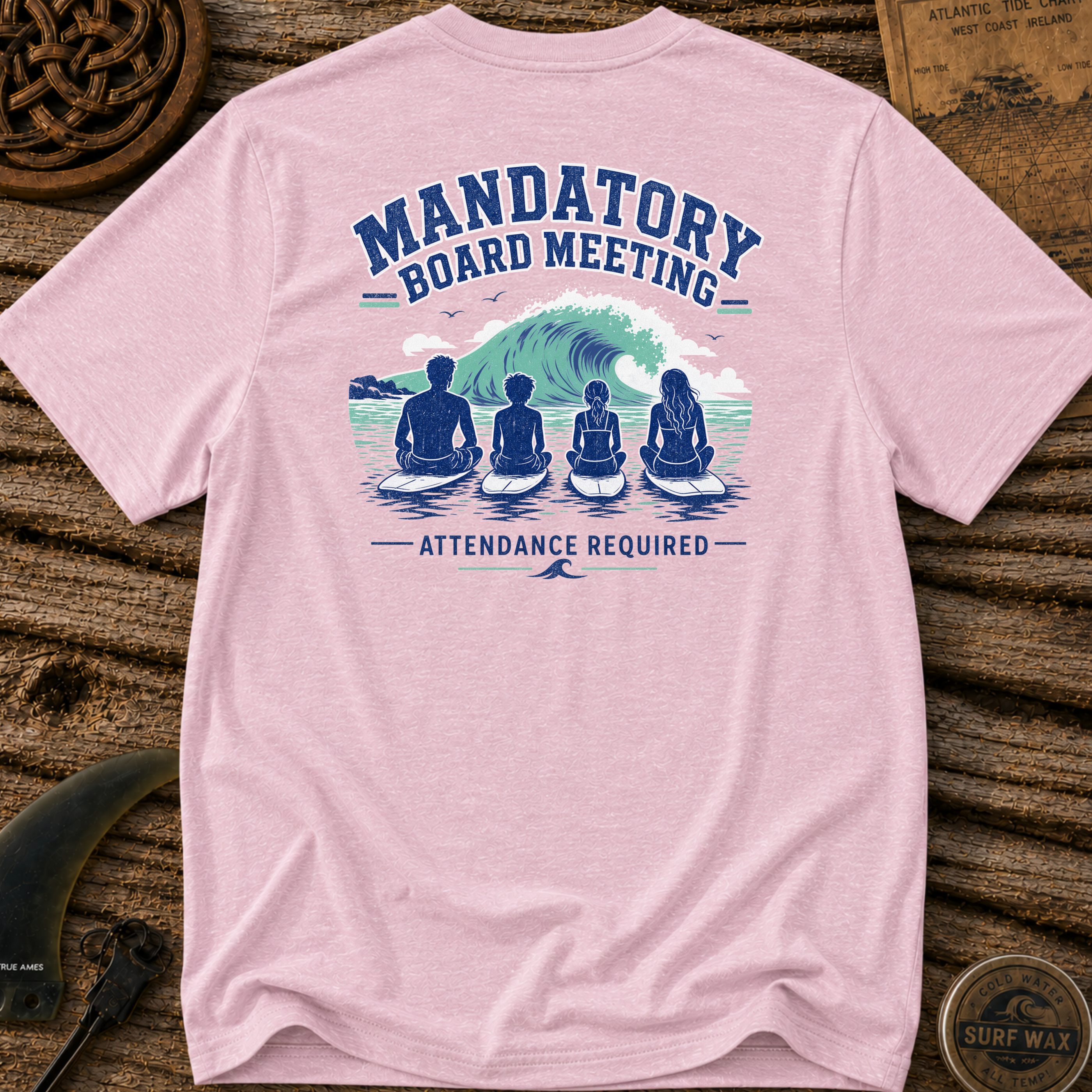 Mandatory Board Meeting Family Surfing T-shirt