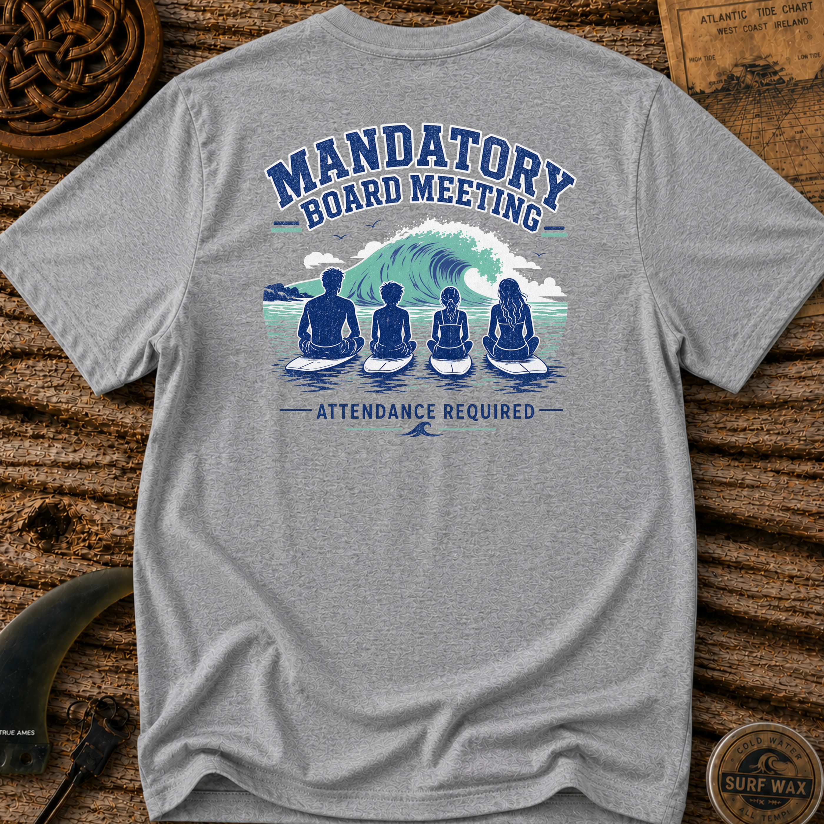 Mandatory Board Meeting Family Surfing T-shirt