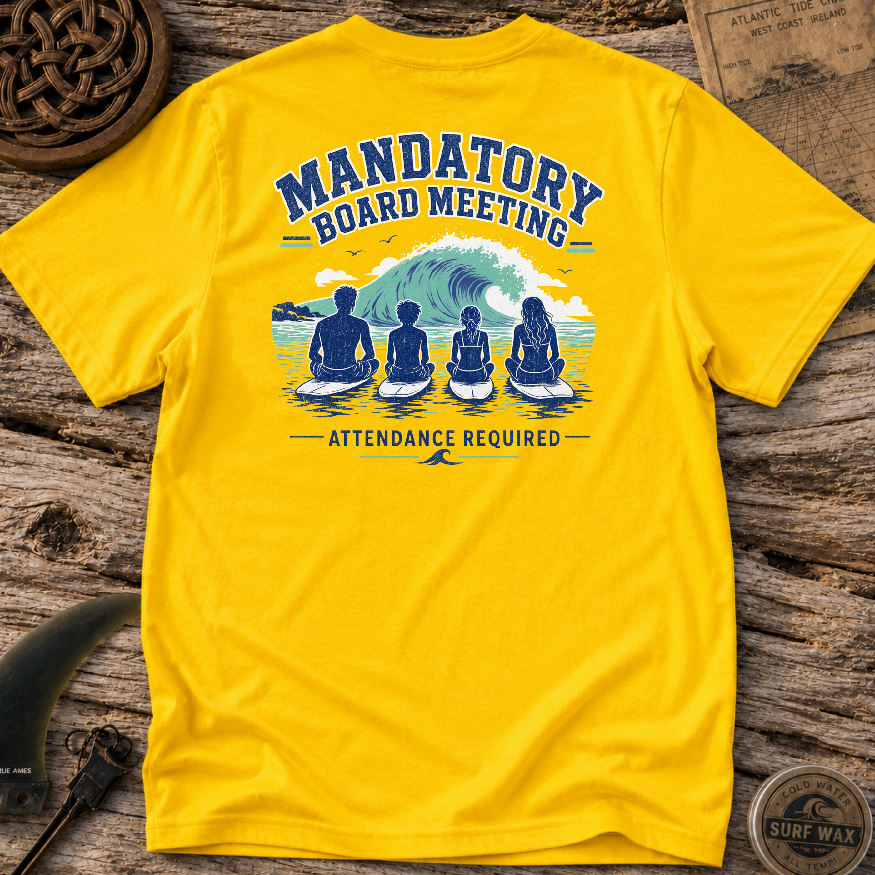Mandatory Board Meeting Family Surfing T-shirt