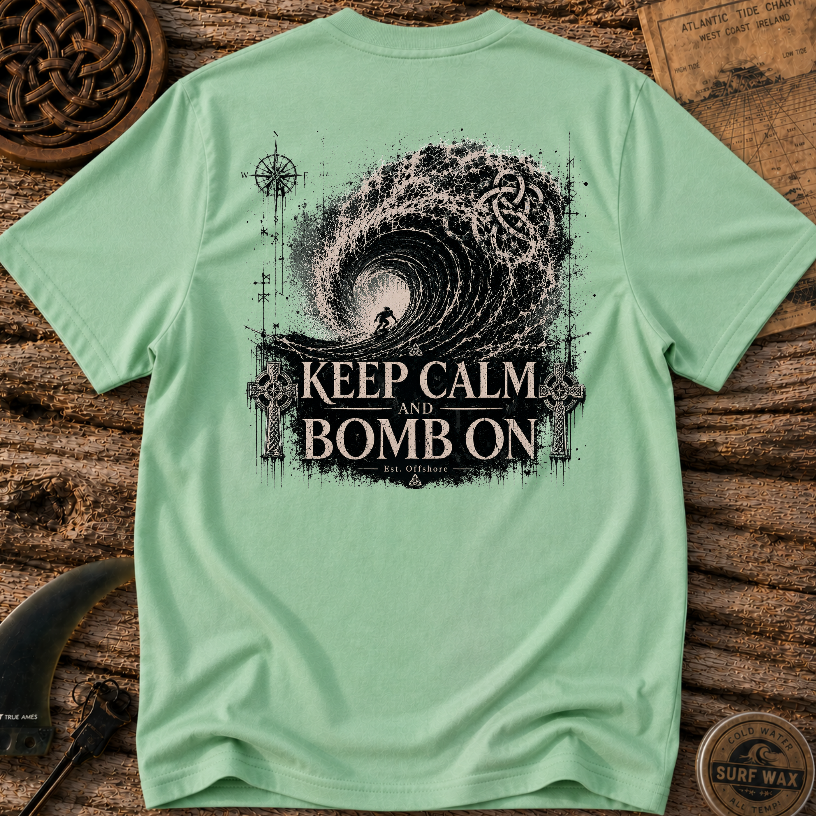 Keep Calm Bomb On Surfing T-shirt