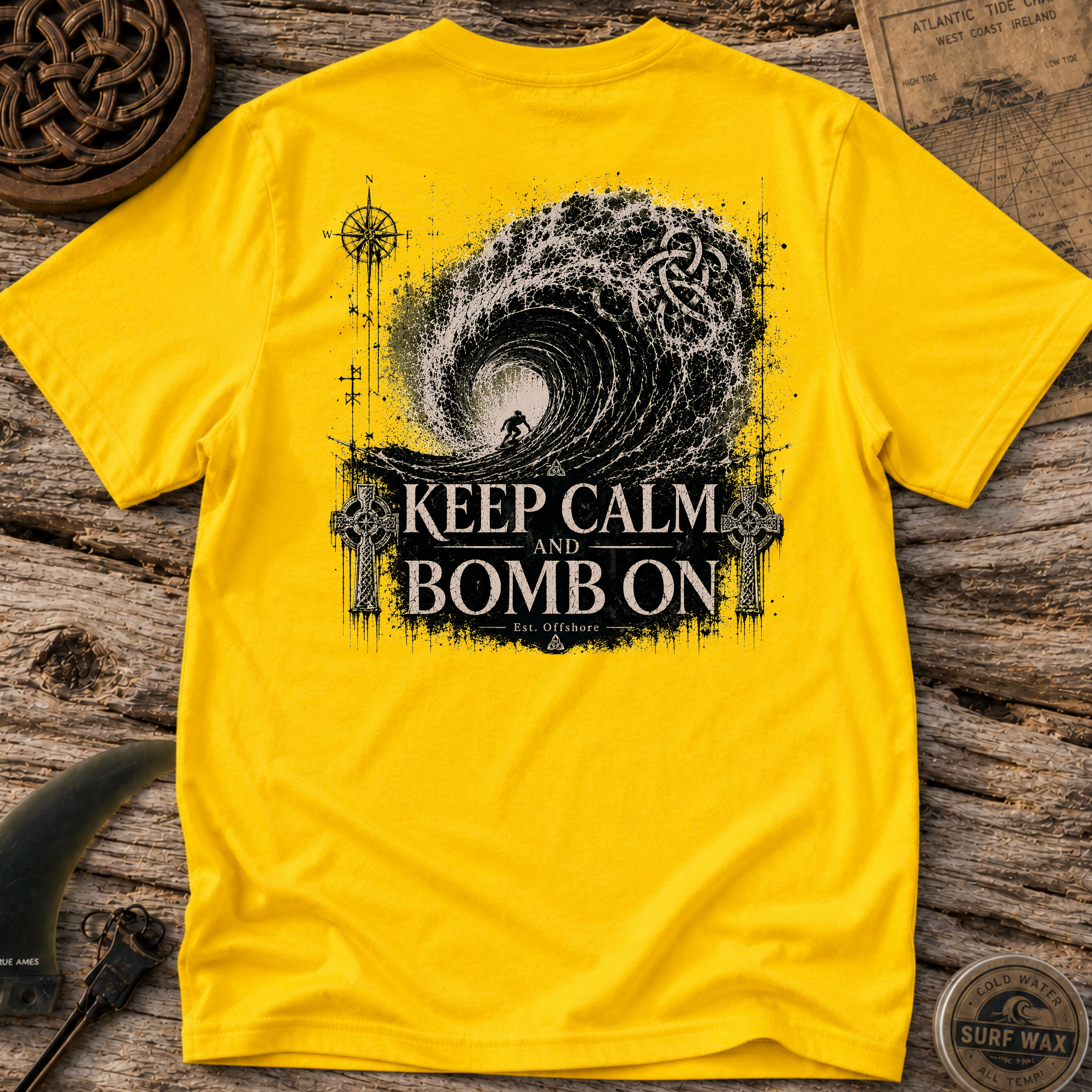 Keep Calm Bomb On Surfing T-shirt