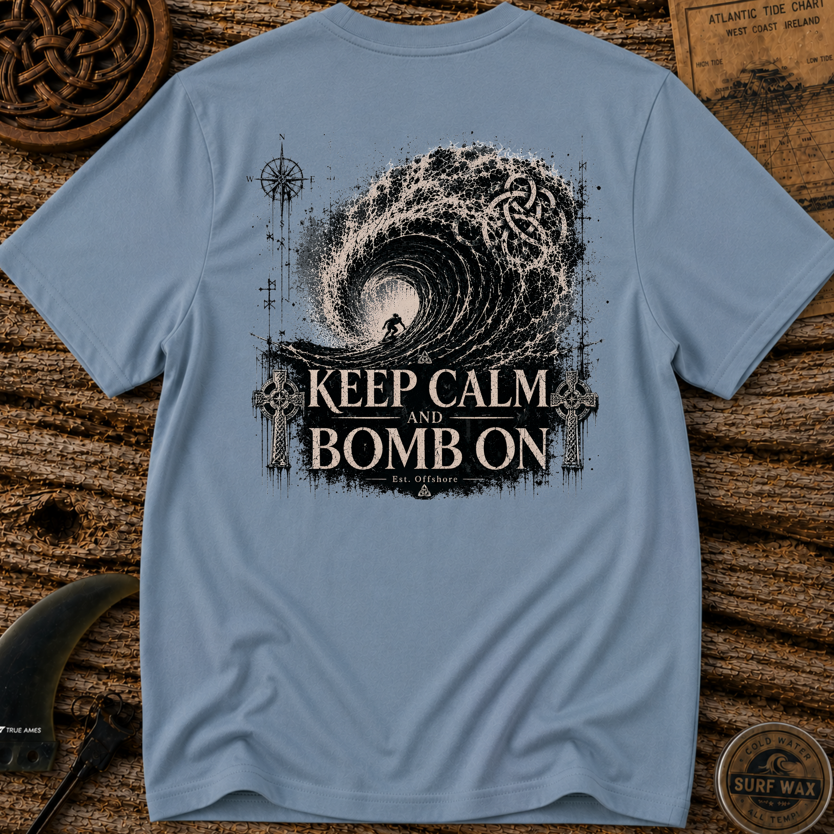 Keep Calm Bomb On Surfing T-shirt