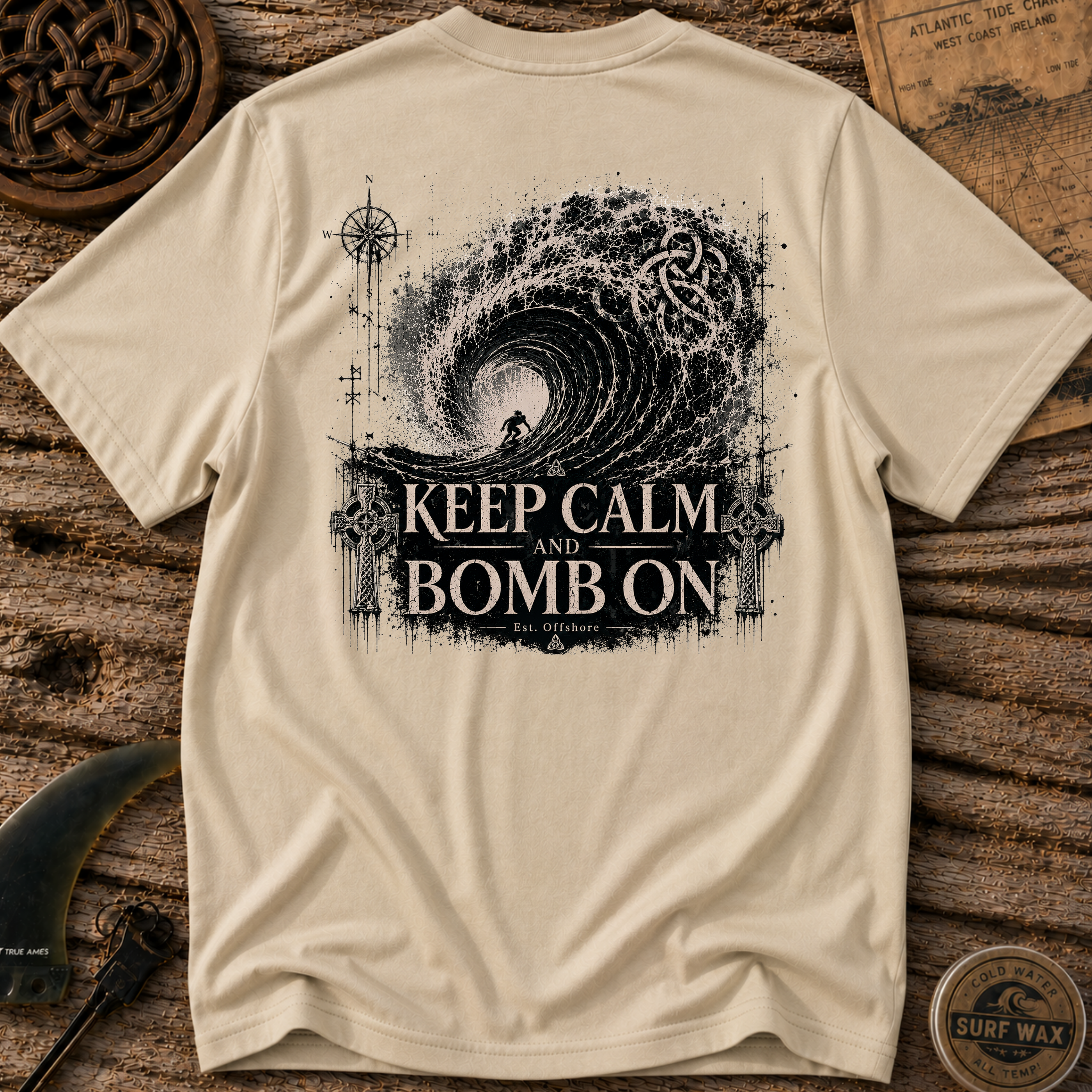 Keep Calm Bomb On Surfing T-shirt