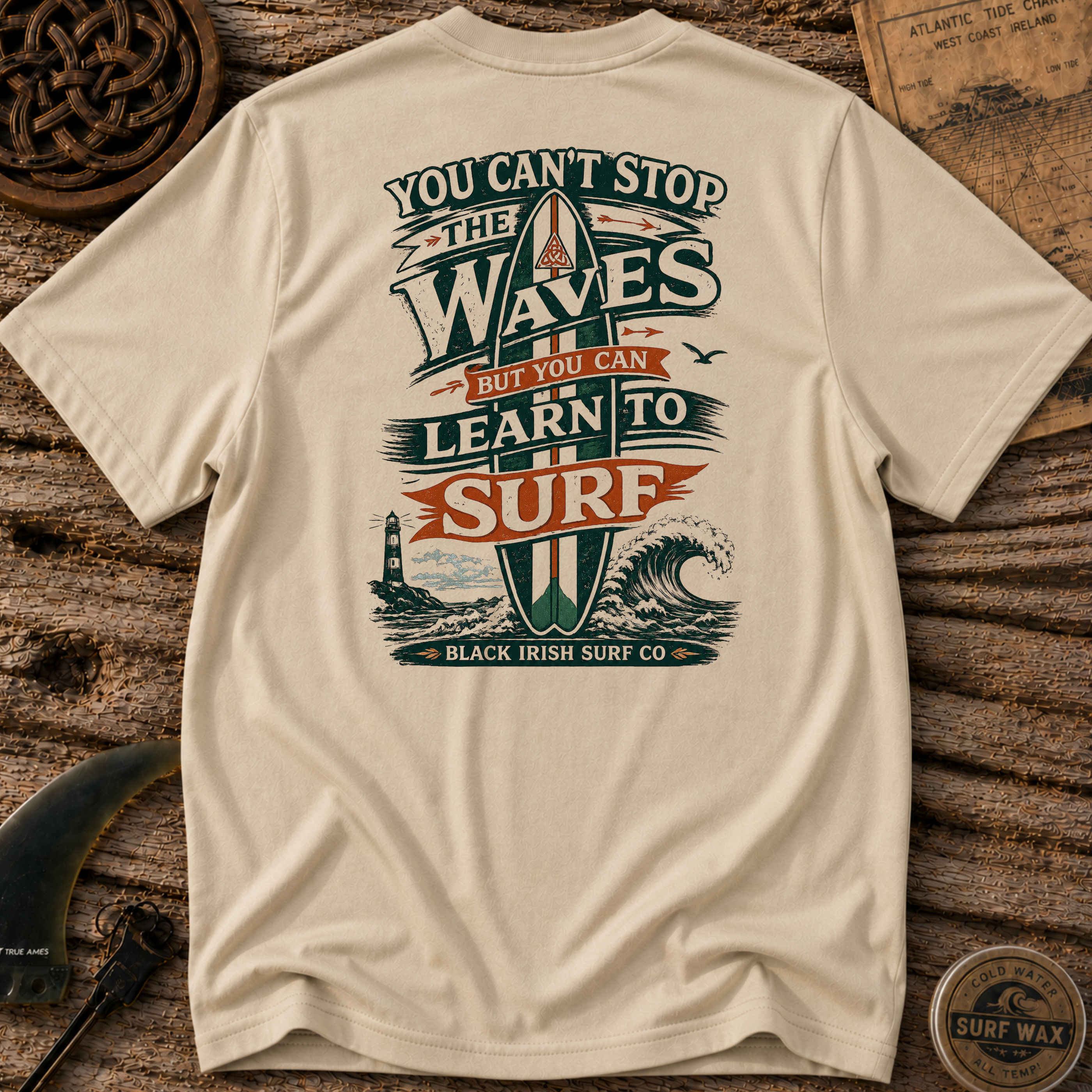You Can't Stop The Waves Surfing T-shirt