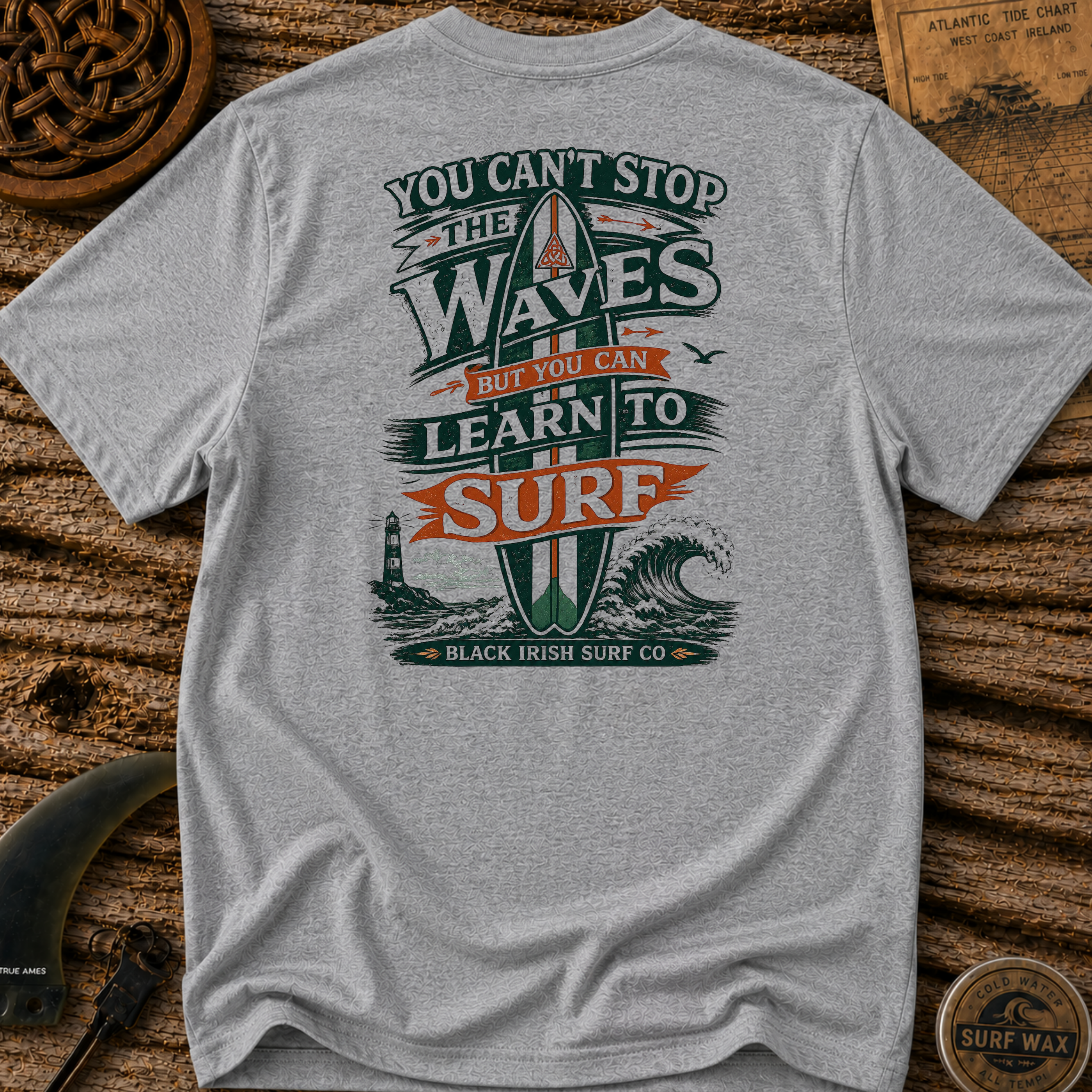 You Can't Stop The Waves Surfing T-shirt