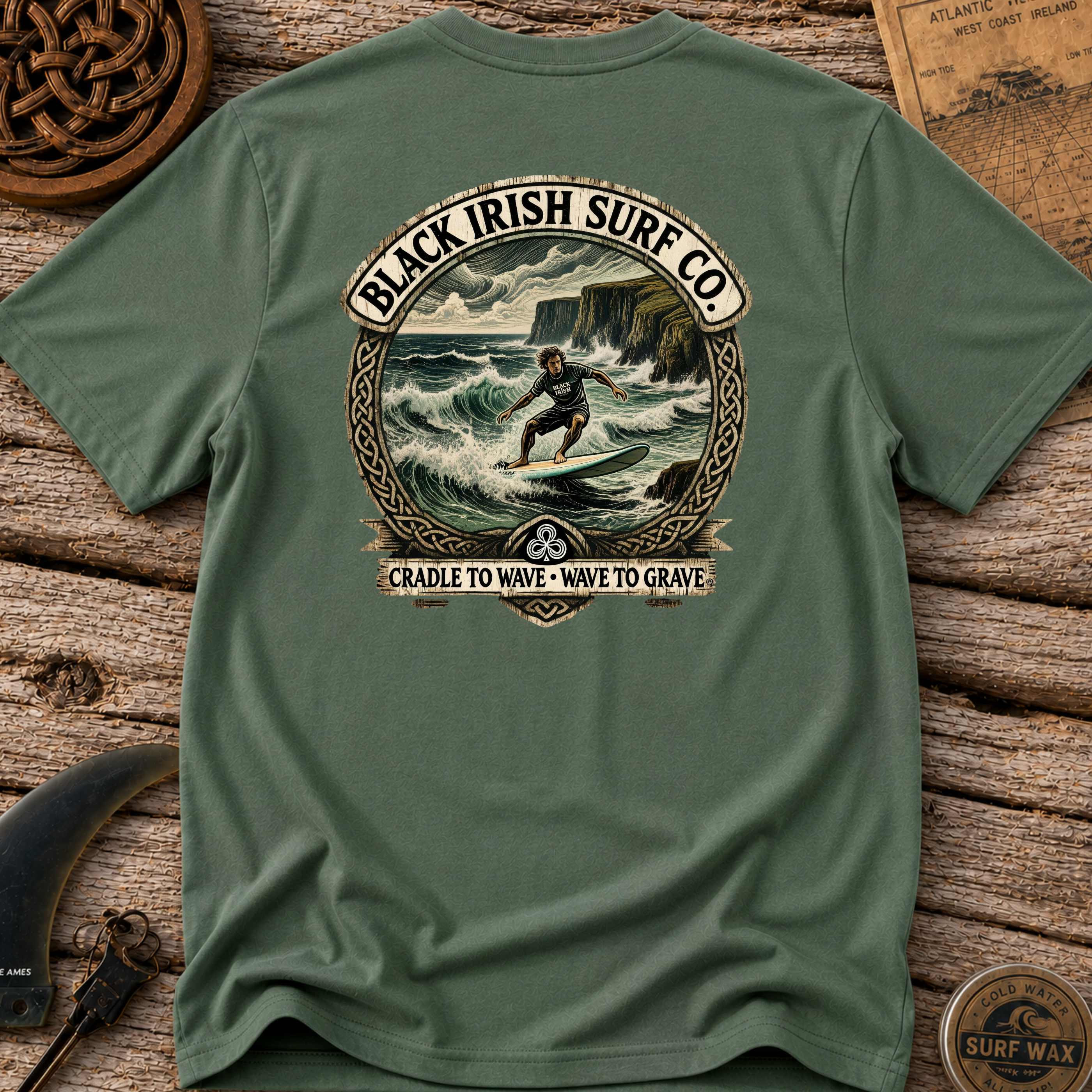 West Coast Ireland Surfer T-shirt