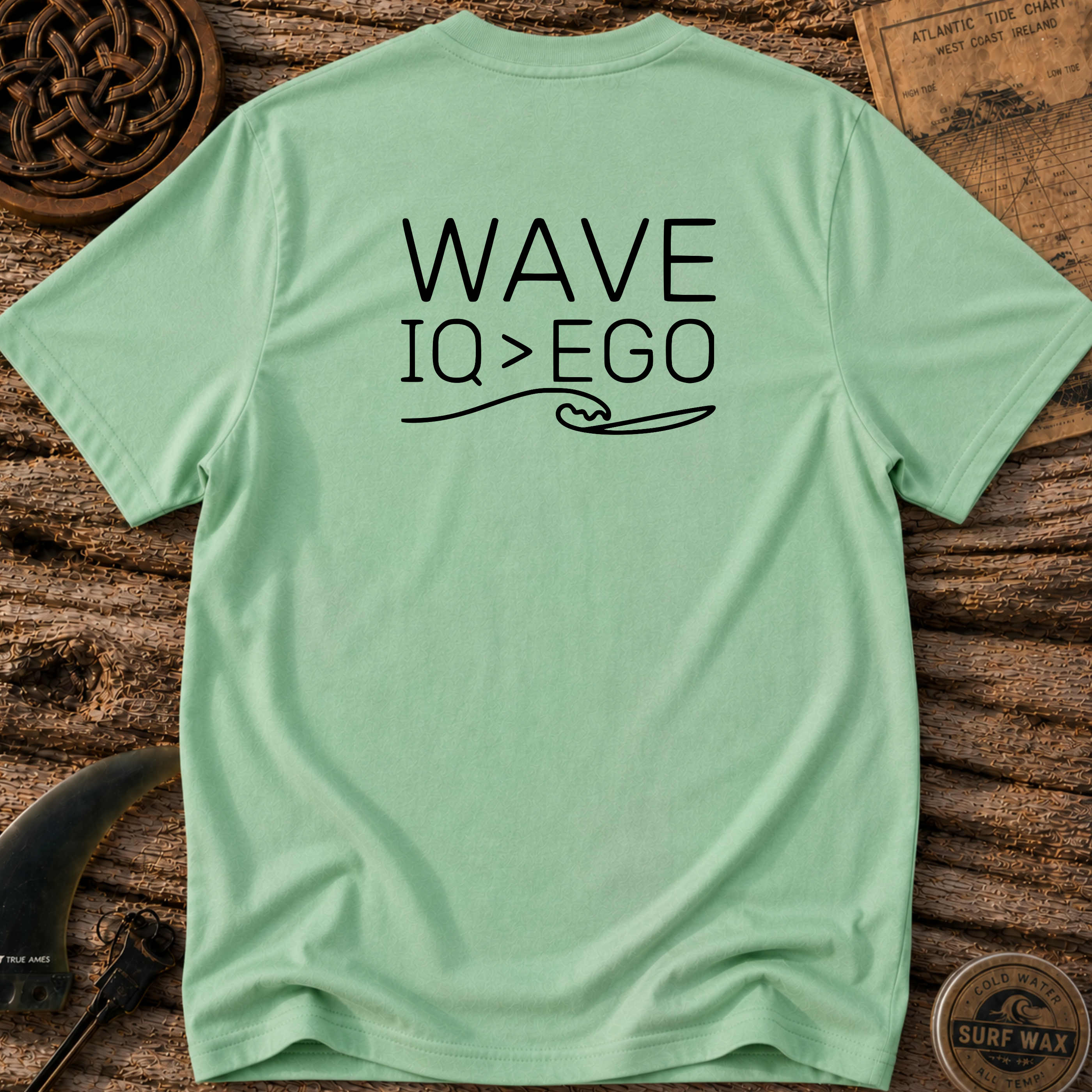 Wave IQ Greater Than Ego Surfing T-shirt