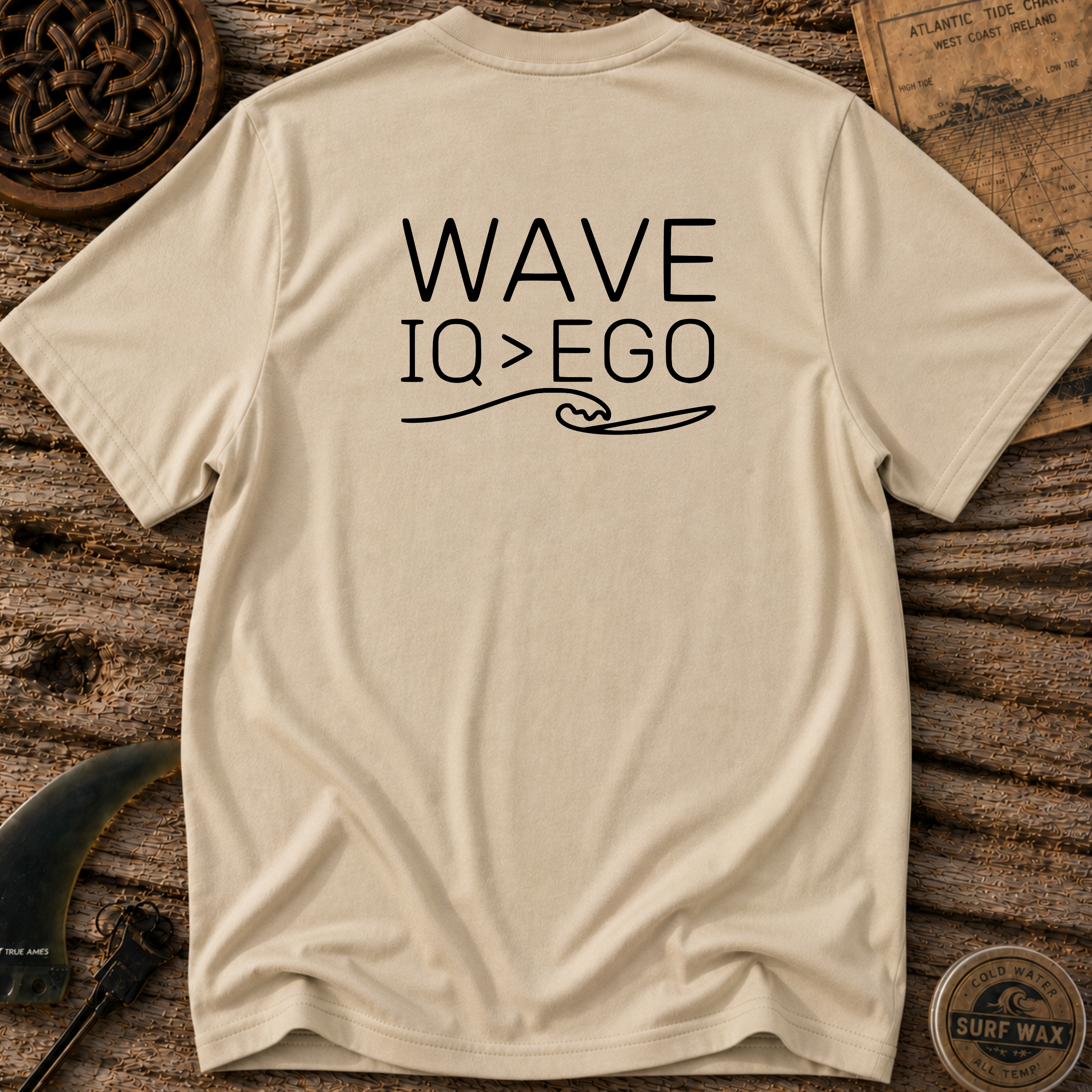 Wave IQ Greater Than Ego Surfing T-shirt