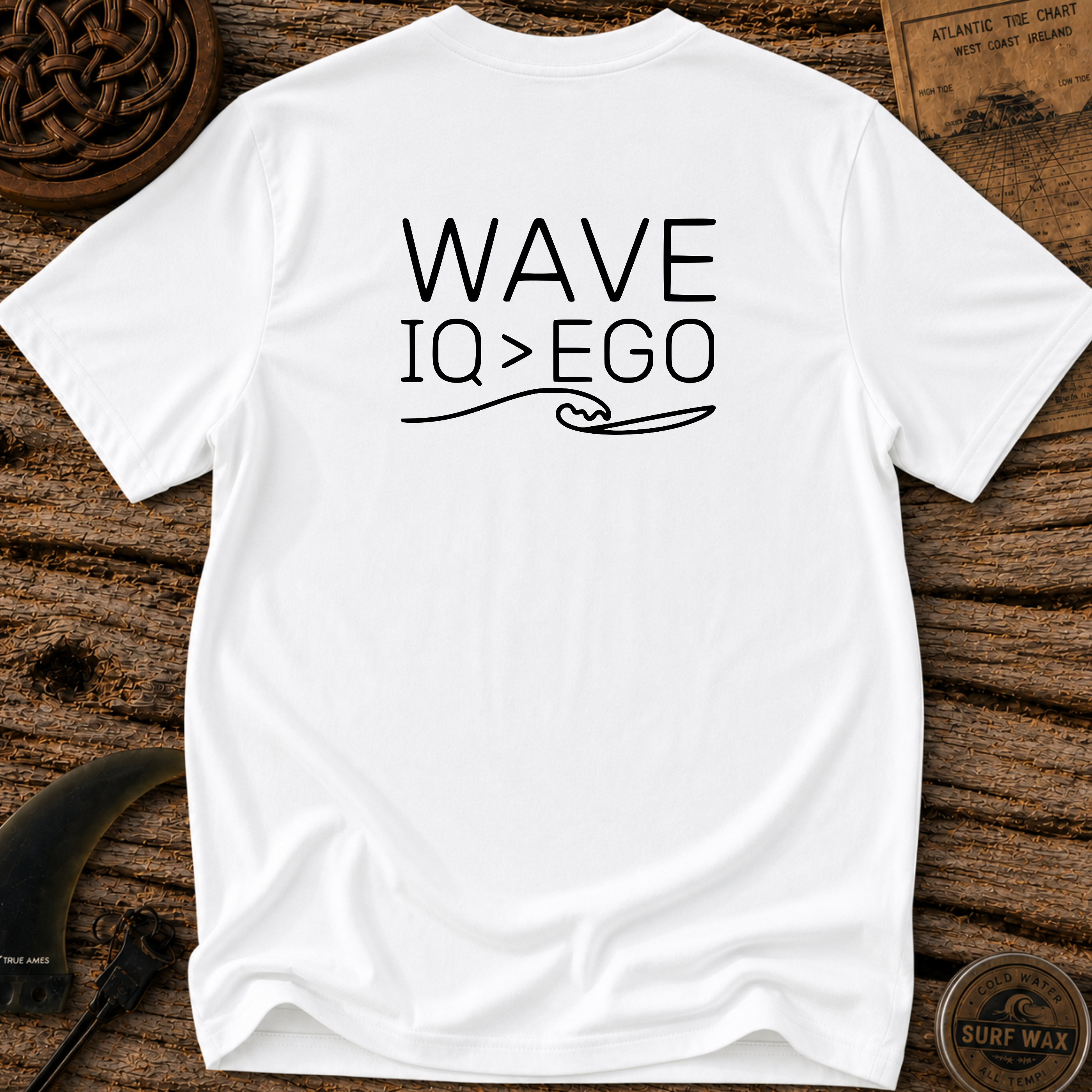 Wave IQ Greater Than Ego Surfing T-shirt